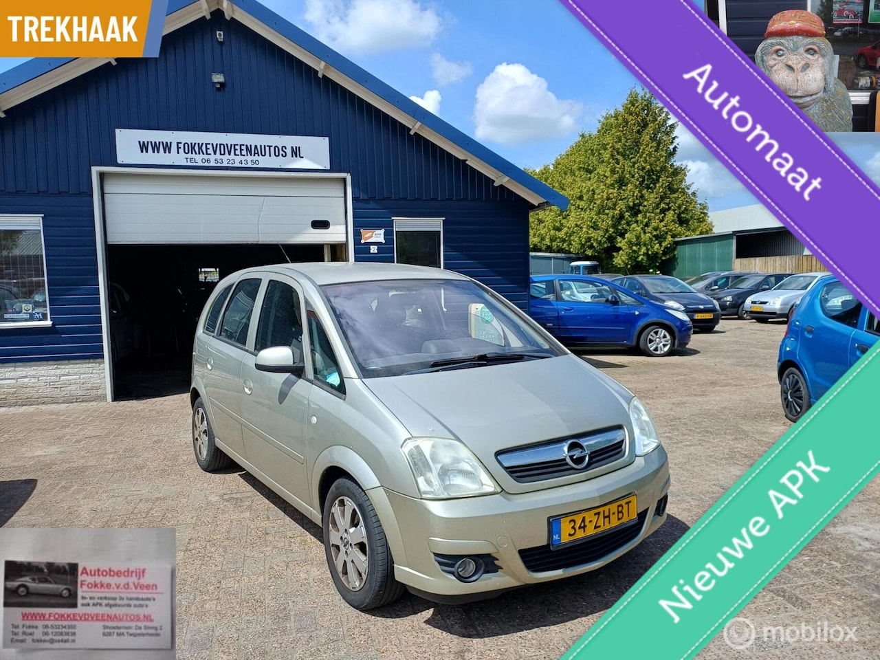 Opel Meriva - 1.6-16V AUTOMAAT Garantie, alle inruil mogelijk - AutoWereld.nl
