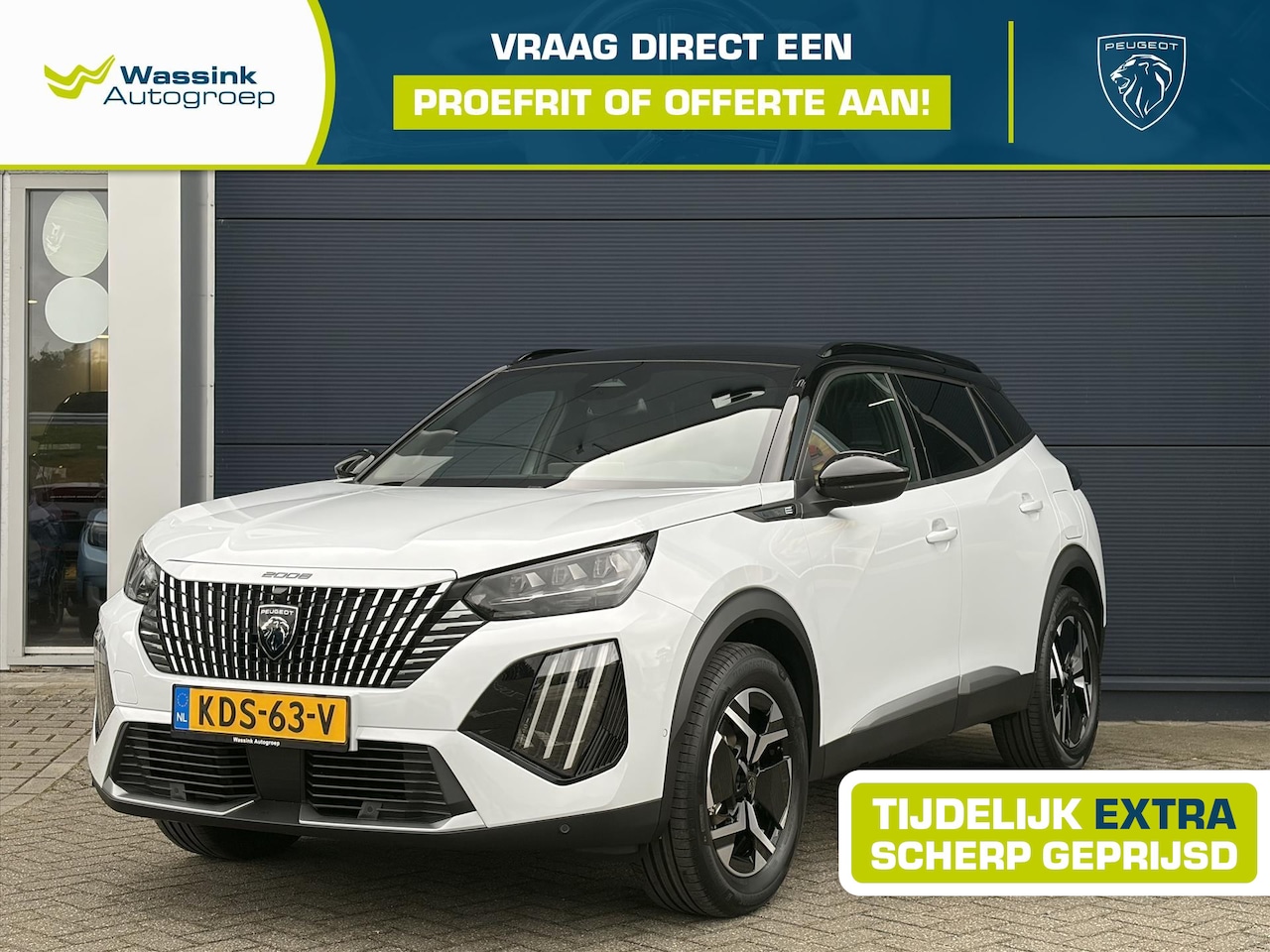 Peugeot e-2008 - EV 54kWh 156pk GT Advantage | Navigatie en Driverassist plus pack | - AutoWereld.nl