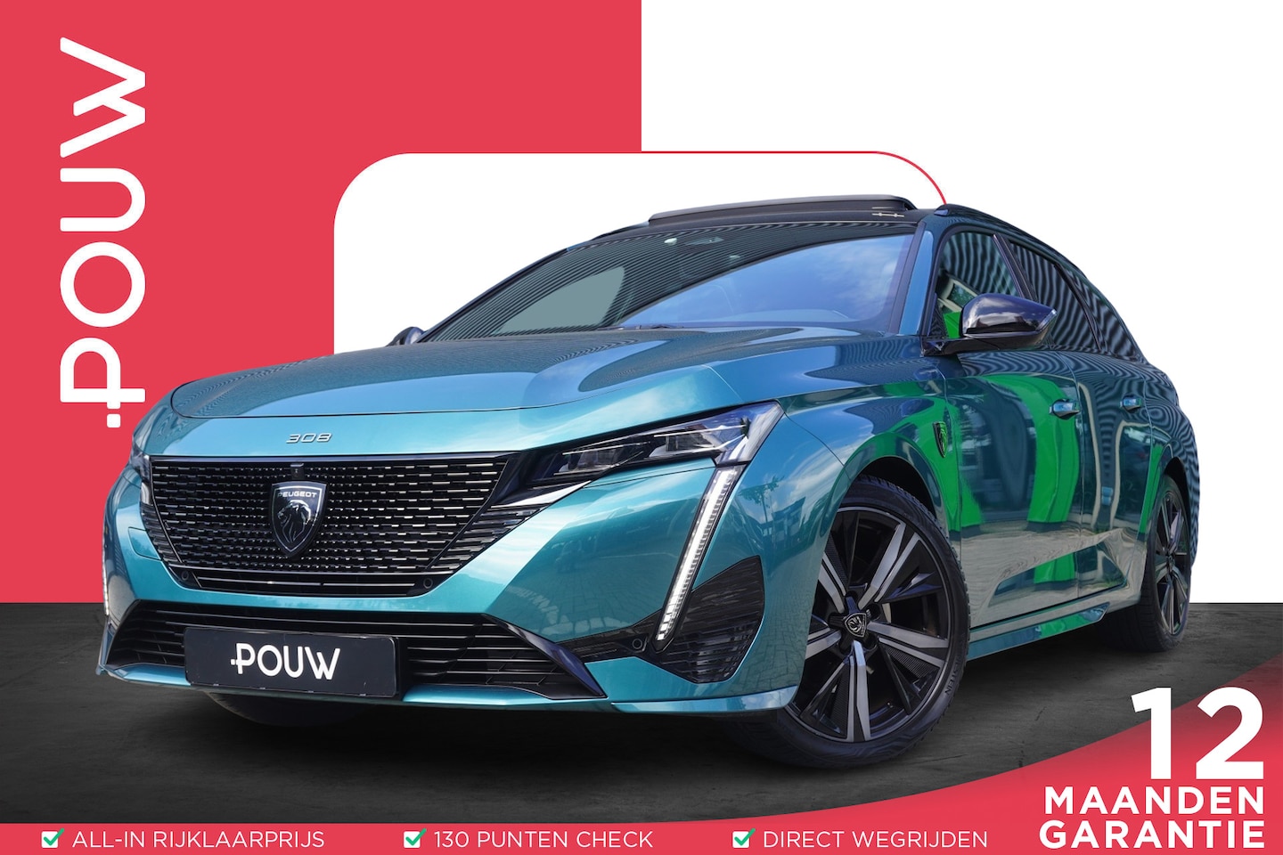 Peugeot 308 SW - 1.2 PureTech 130pk AUT GT Pack Business | Trekhaak Afneembaar | Panoramadak | AGR Stoel | - AutoWereld.nl