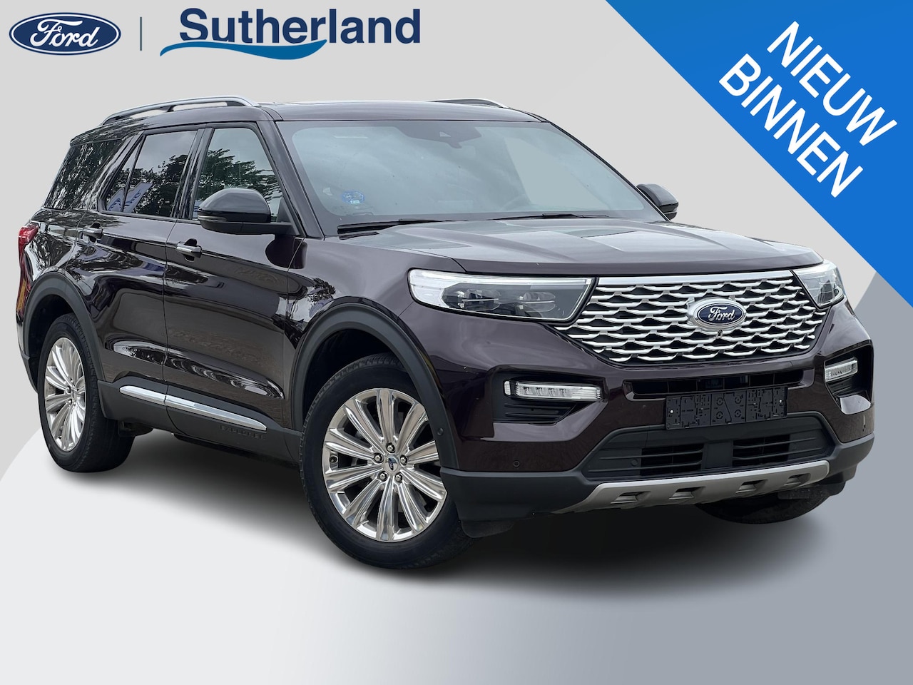 Ford Explorer - 3.0 V6 EcoBoost PHEV Platinum | Afneembare trekhaak | Panoramadak | Bang&Olufsen | 360 gra - AutoWereld.nl