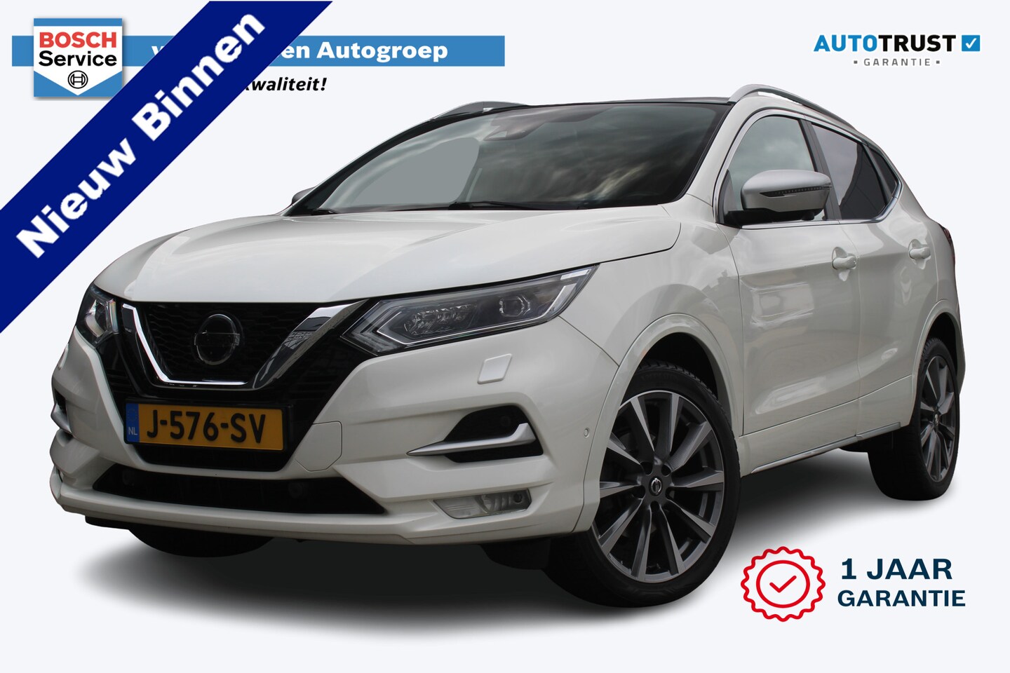 Nissan Qashqai - 1.3 DIG-T Tekna + | Incl. 12 Maanden garantie | Adaptieve Cruise Control | 360° Camera | P - AutoWereld.nl