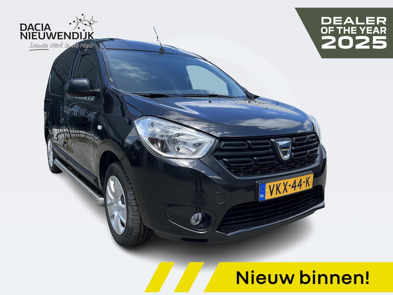 Dacia Dokker - 1.5 Blue dCi 90 Solid l VEBABOX KOELING l AIRCO l SCHUIFDEUR l SIDE BARS - AutoWereld.nl