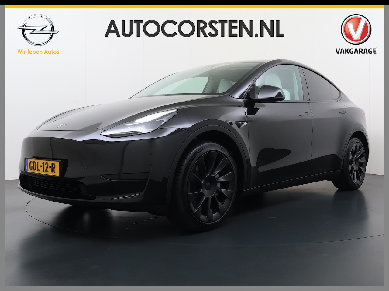 Tesla Model Y - **RWD** Long Range 75kWh SOH 95% Lmv 20" Ivoor Leder Warmtepomp FSD-4 Computer Elek.Stoele - AutoWereld.nl