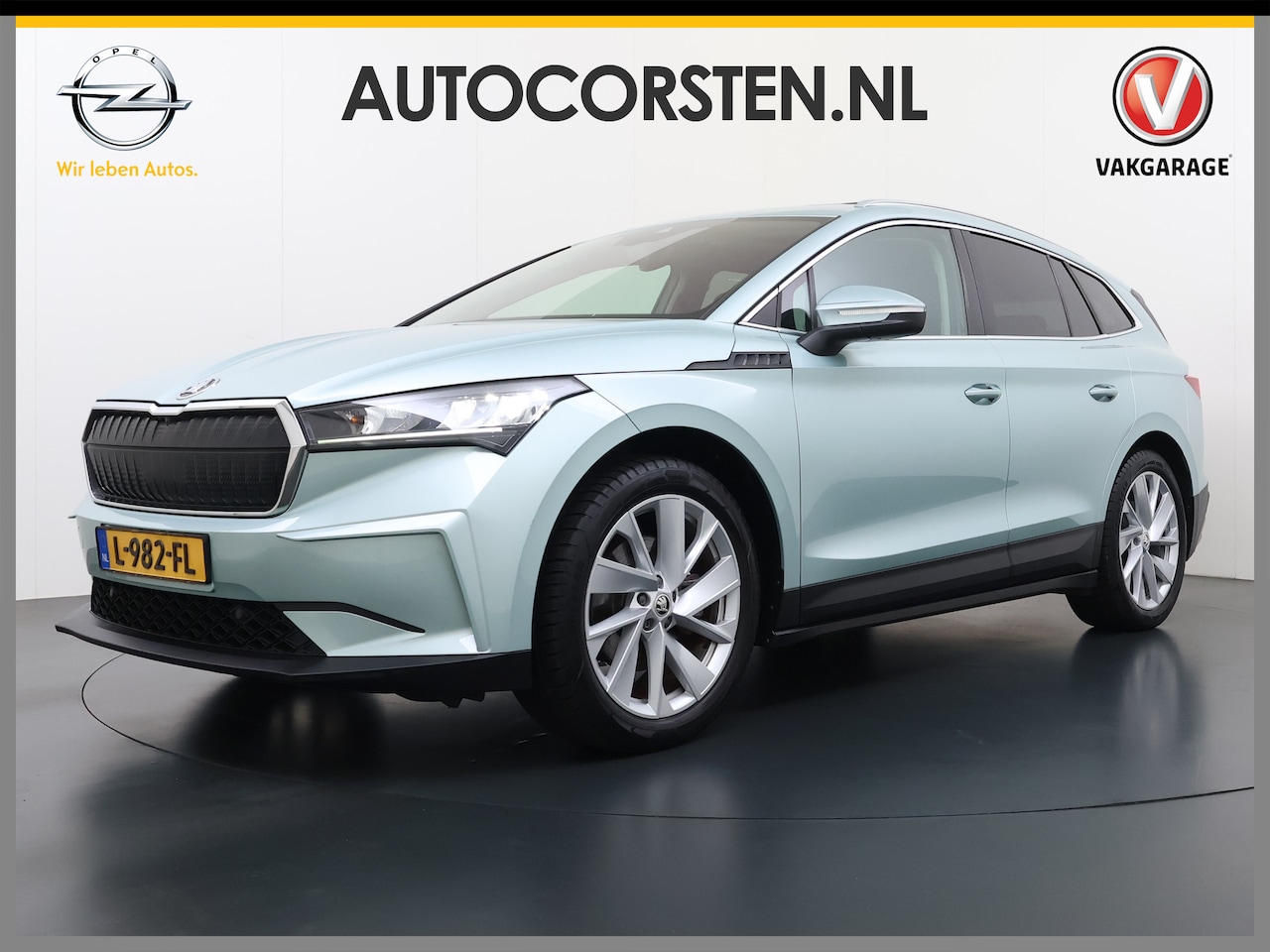 Skoda Enyaq iV - 60 Panoramadak Leder Stuur+Stoel+Achterbankverwarming 3-Zone Ecc Navi Apple Carplay Androi - AutoWereld.nl