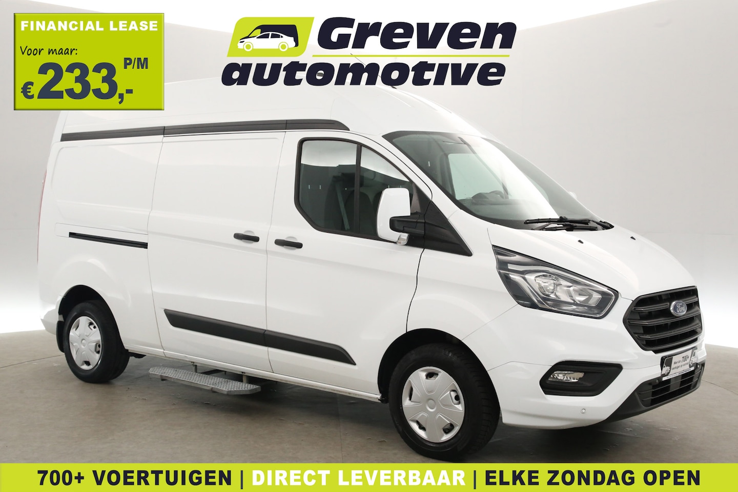 Ford Transit Custom - 2.0 EcoBlue L2H2 | Airco | Cruise | 3 Zits | Trekhaak | Parkeersens. - AutoWereld.nl