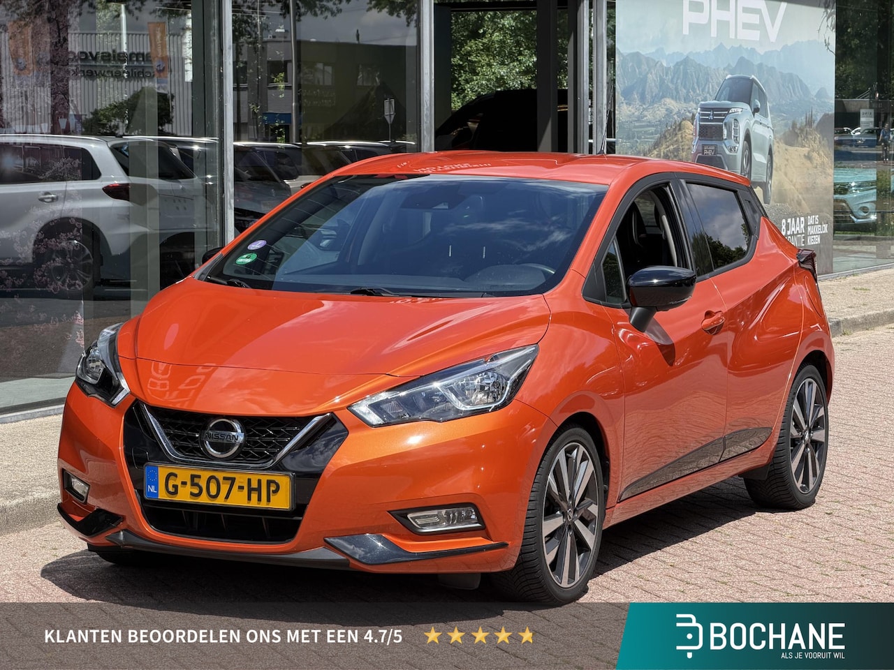 Nissan Micra - 1.0 IG-T Tekna Automaat 100PK | Navigatie | BSM | 360 graden camera | Cruise Control | BOS - AutoWereld.nl