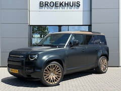 Land Rover Defender 110 - P300e X-Dynamic HSE Midnight Emerald Green Satin | Heritige Customs | Tweed interieurdelen