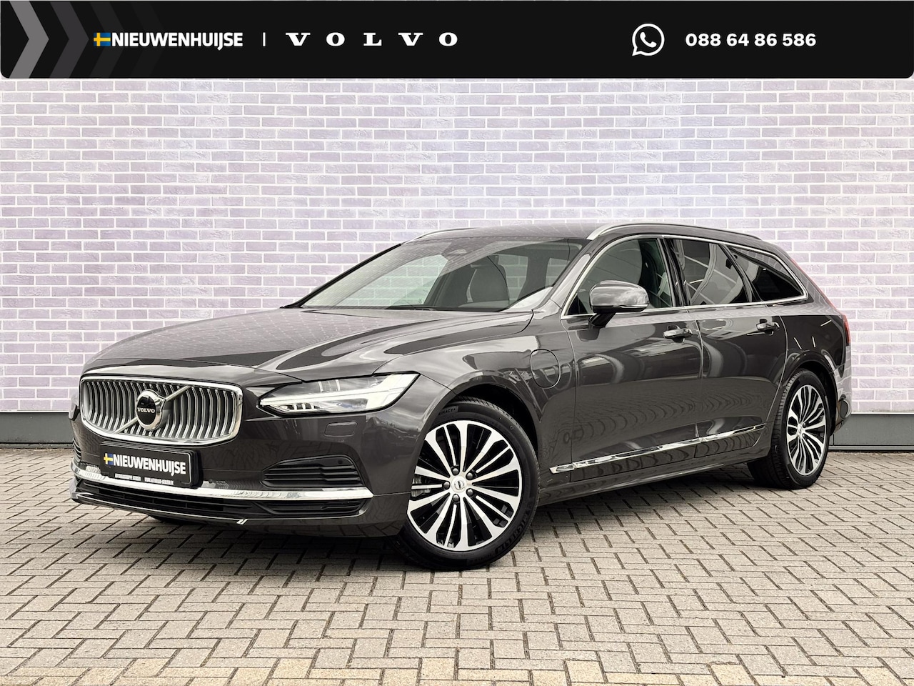 Volvo V90 - 2.0 T6 Plug-in hybrid AWD Core Bright | Adaptieve Cruise Control | Trekhaak | Harman Kardo - AutoWereld.nl