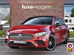 Mercedes-Benz A-klasse - 250 e AMG-Line Pano 19inch Night Patagonia-red