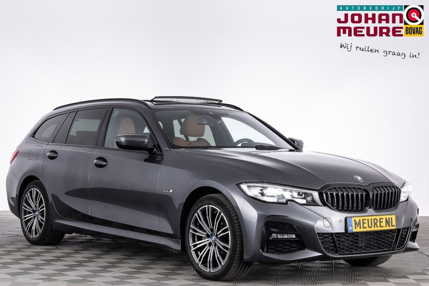 BMW 3-serie Touring - 320 e M-Sport | PANORAMADAK | LEDER | Full LED | NAVI . - AutoWereld.nl