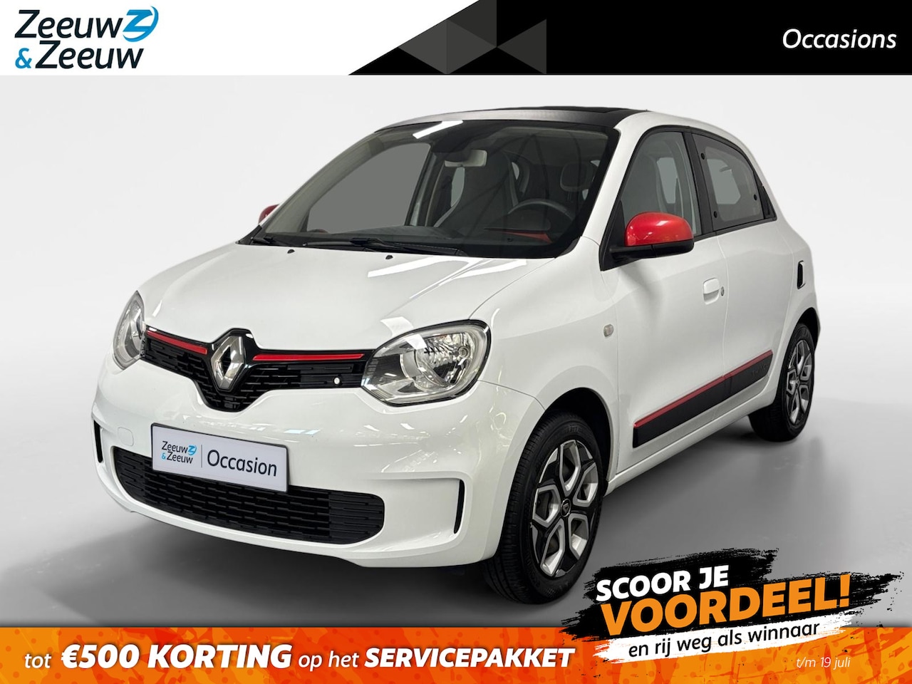Renault Twingo - 1.0 SCe Collection AIRCO CABRIODAK HOGE INSTAP 5 DEURS ELECTRISCHE RAMEN BLUETOOTH ZEER MO - AutoWereld.nl