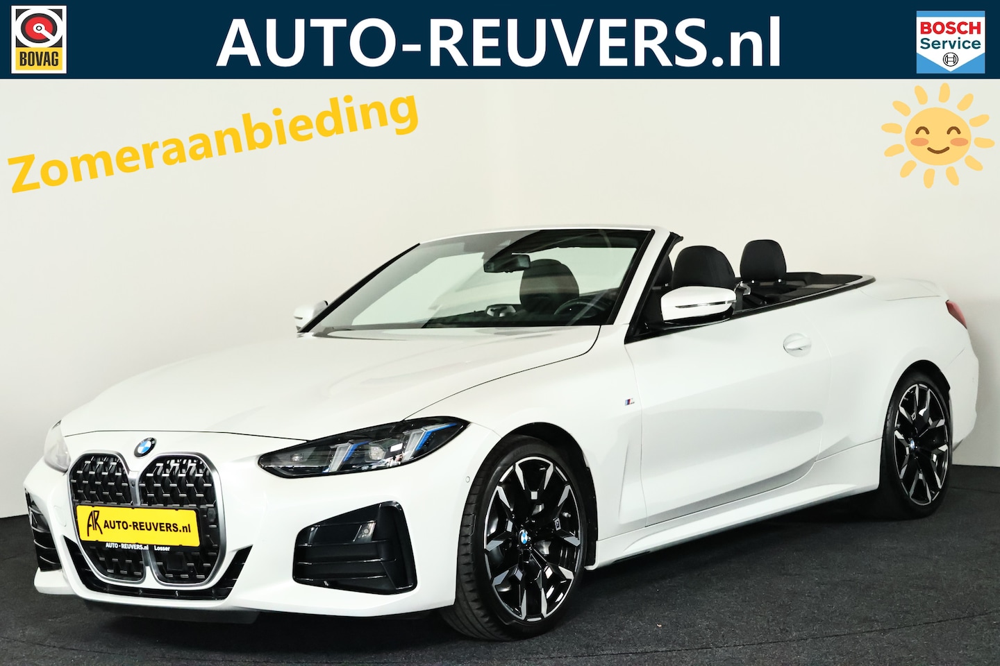 BMW 4-serie Cabrio - 430i xDrive M-Sport / Opendak / Harman Kardon / ACC / HUD / Nekverwarming / 3D view / CarP - AutoWereld.nl