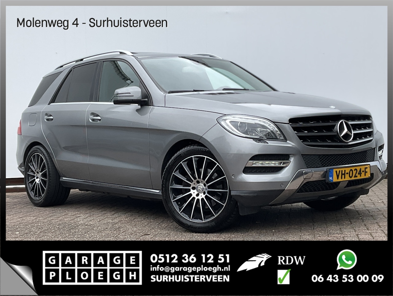 Mercedes-Benz ML-klasse - 350 BLUETEC 4MATIC Grijs-kenteken Pano Elek.Trekhaak Leer Stoelverw Zie opmerkingen! - AutoWereld.nl