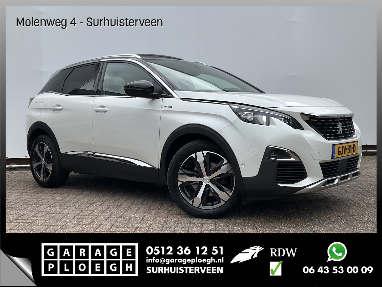Peugeot 3008 - 1.6 181PK GT Line Automaat Trekhaak Pano Leer Adap.Cruise 360° Carplay Voll.Onderhouden BO - AutoWereld.nl