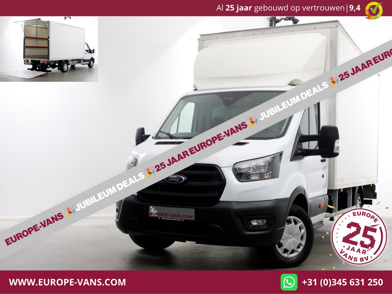 Ford Transit - 350 2.0 TDCI 130pk RWD Trend Bakwagen met laadklep 01-2024 - AutoWereld.nl