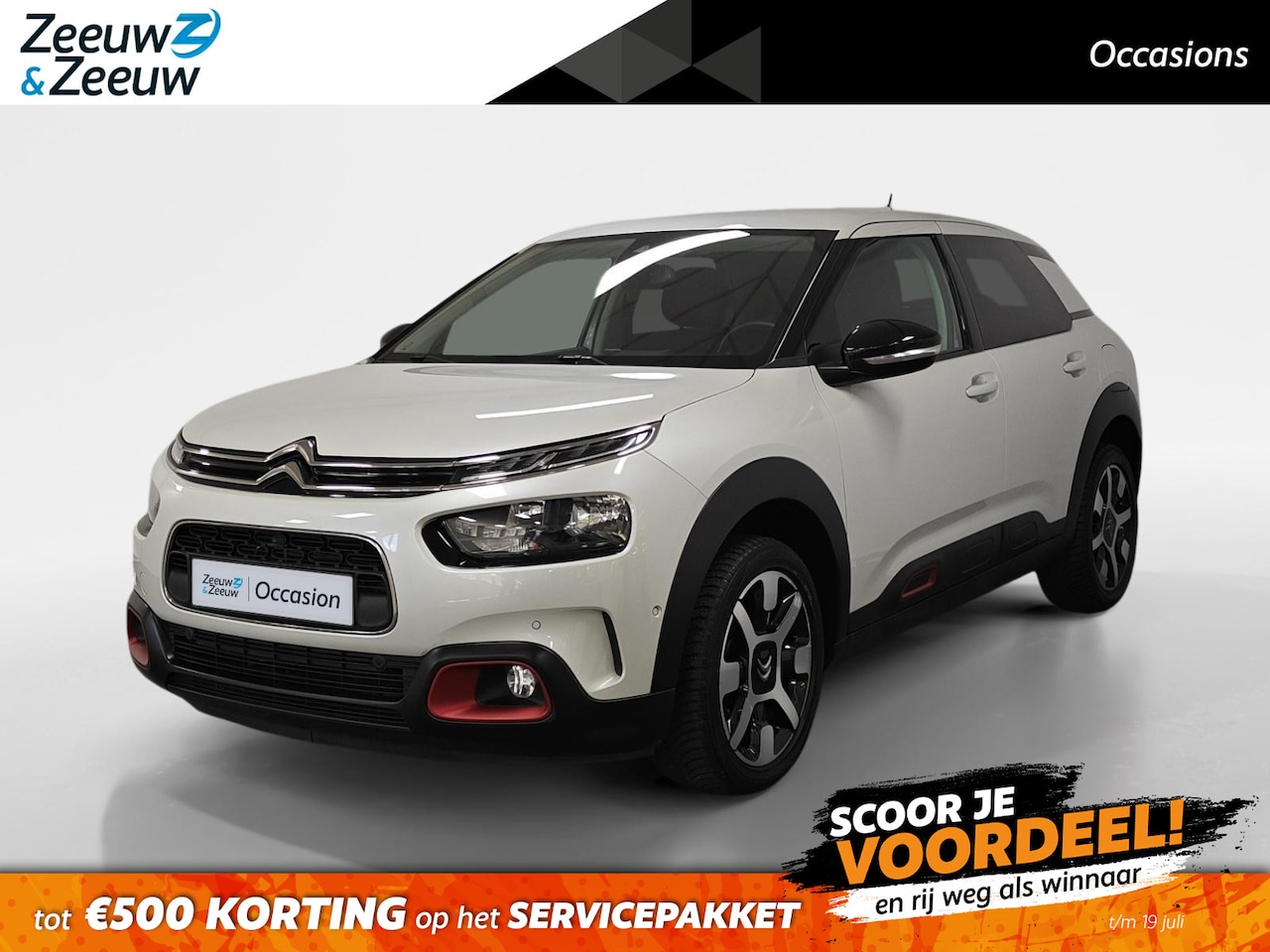 Citroën C4 Cactus - 1.2 PureTech Feel AUTOMAAT AIRCO CARPLAY ANDROID AUTO CRUISE CONTROLE CAMERA LM VELGEN TRE - AutoWereld.nl