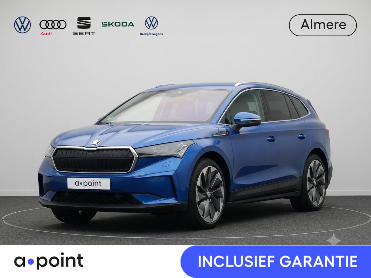 Skoda Enyaq iV - 80 First Edition 204pk | Trekhaak | Lederen bekleding | Navigatie | 21 inch Lichtmetalen v - AutoWereld.nl