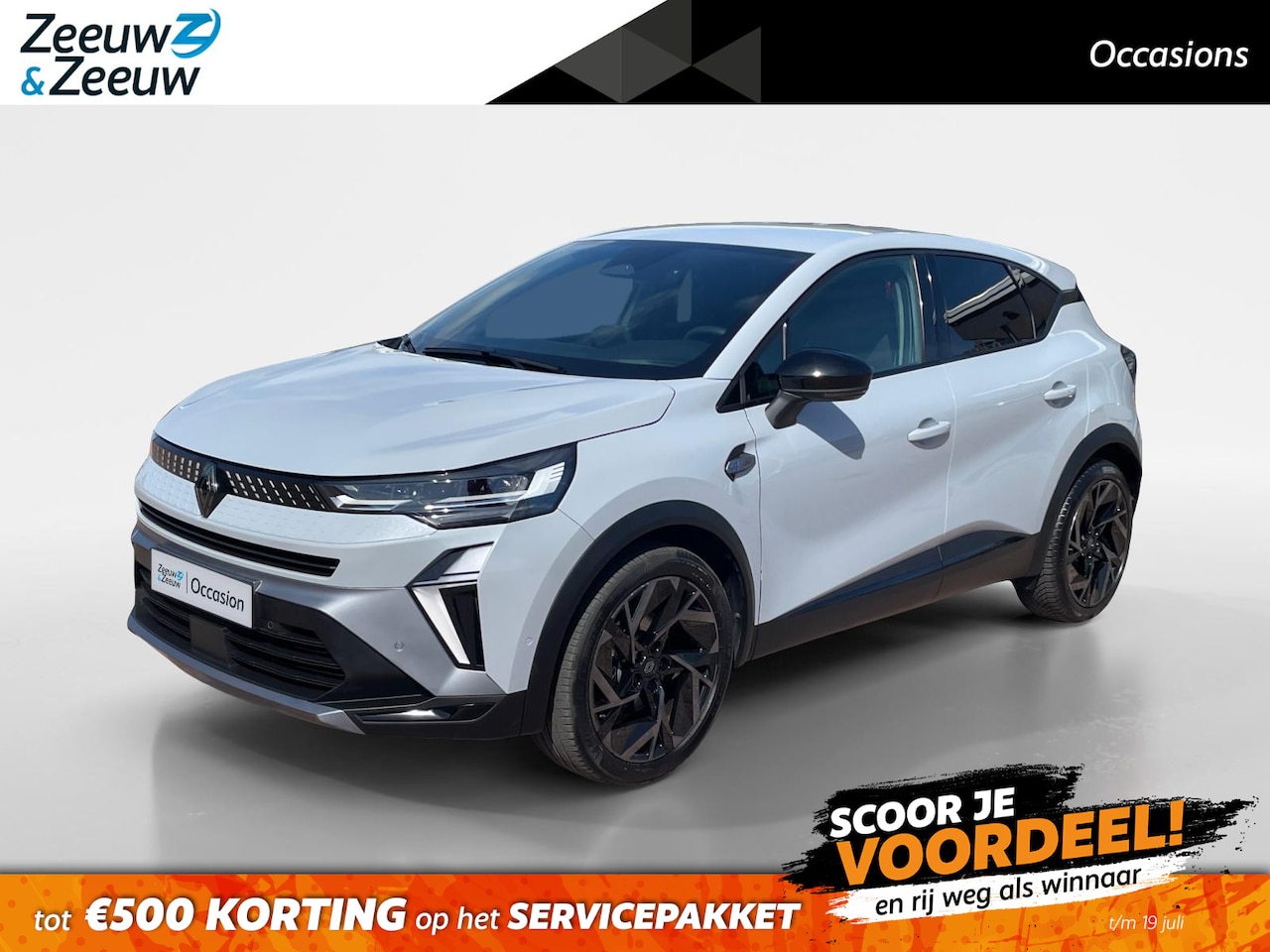 Renault Captur - 1.6 E-Tech Hybrid Esprit Alpine *Automaat*Navi+Camera*Climate Control*Parkeersensoren*LM.V - AutoWereld.nl