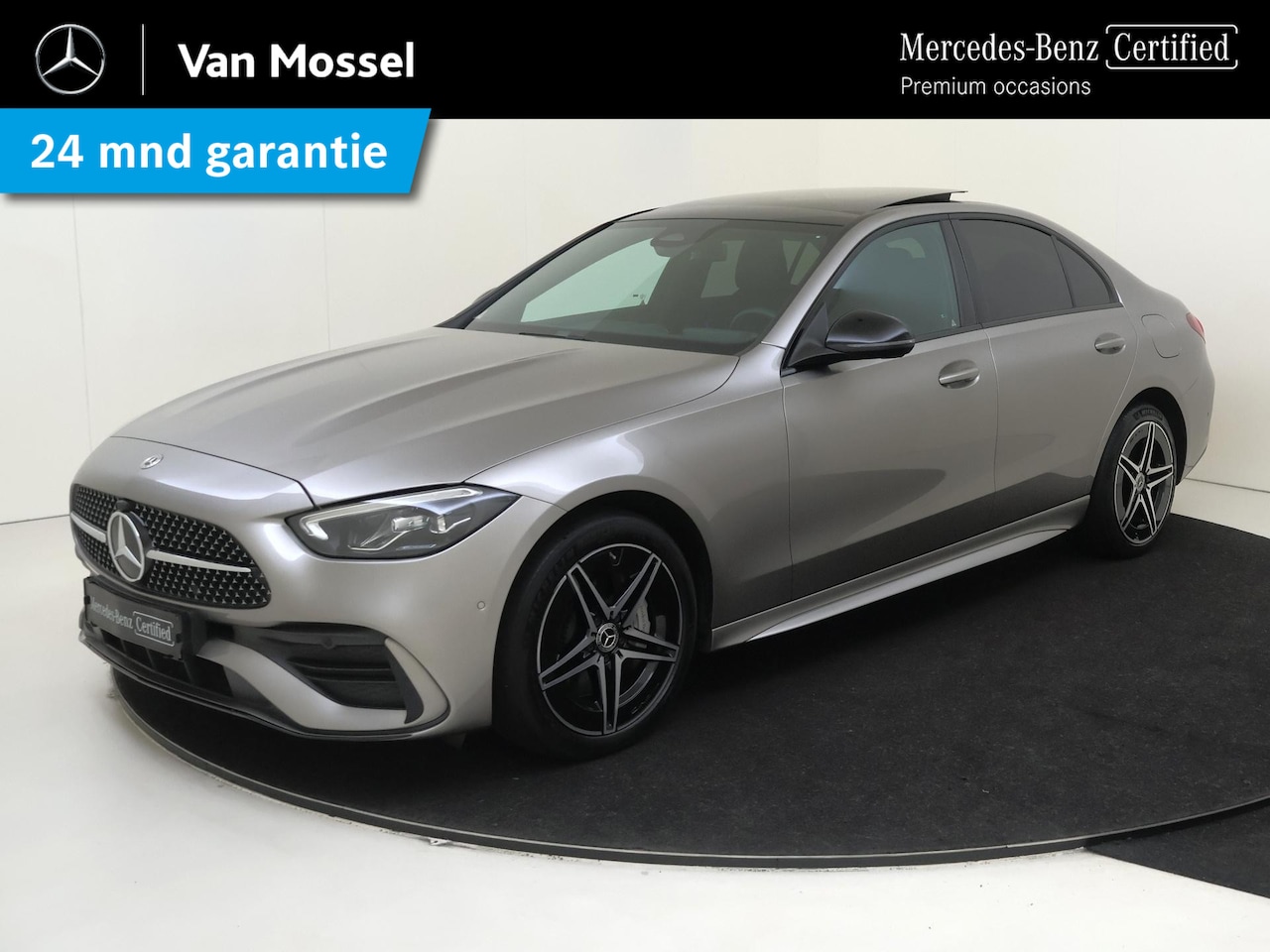 Mercedes-Benz C-klasse - 300 e AMG Line /Panoramadak /Nightpakket /Winterpakket /Sfeerverlichting - AutoWereld.nl