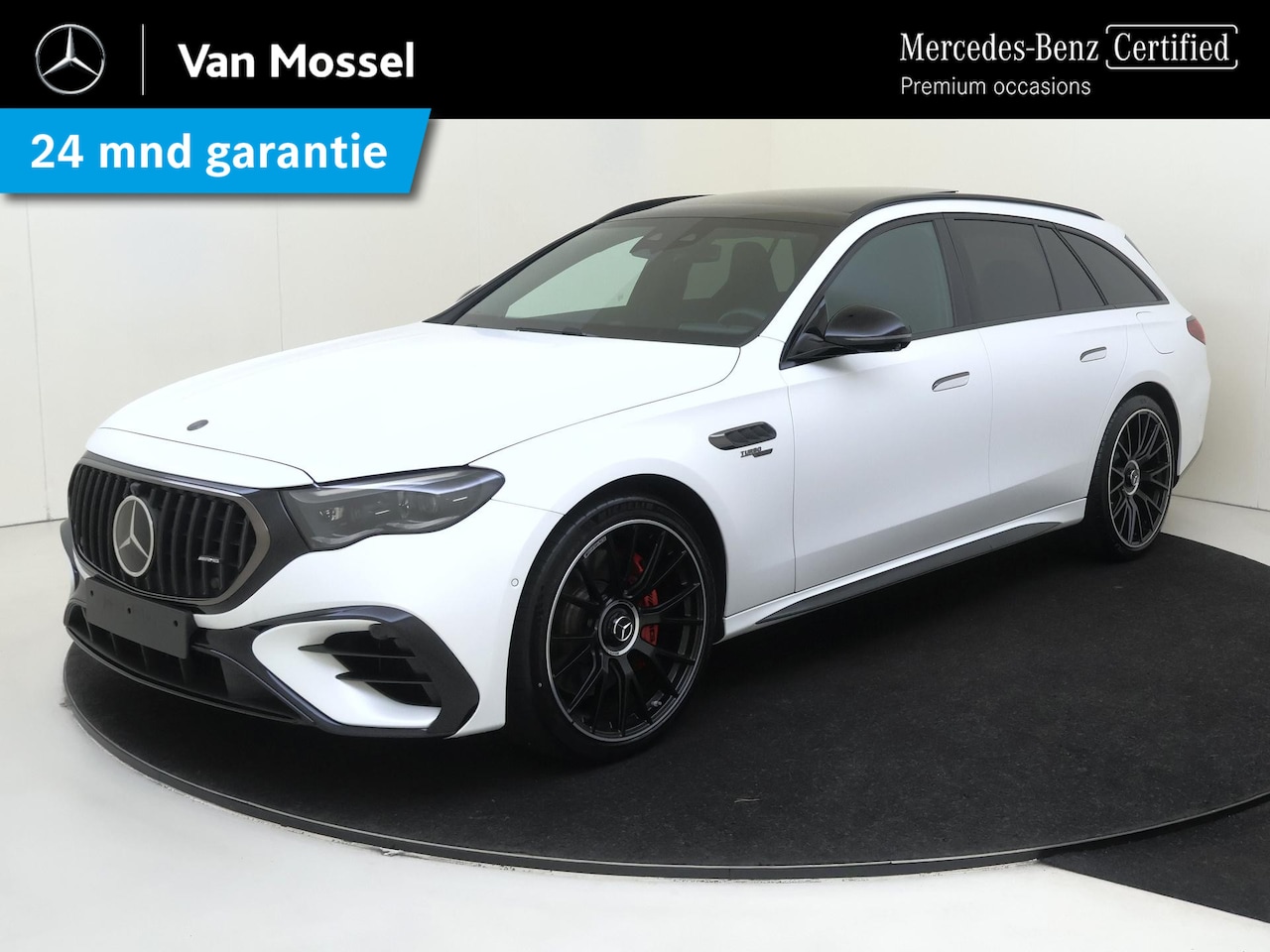 Mercedes-Benz E-klasse Estate - AMG 53 4MATIC+ Night Edition / Opaalwit Magno/ Panoramadak/ SUPERSCREEN/ Dynamic Plus/ Nig - AutoWereld.nl