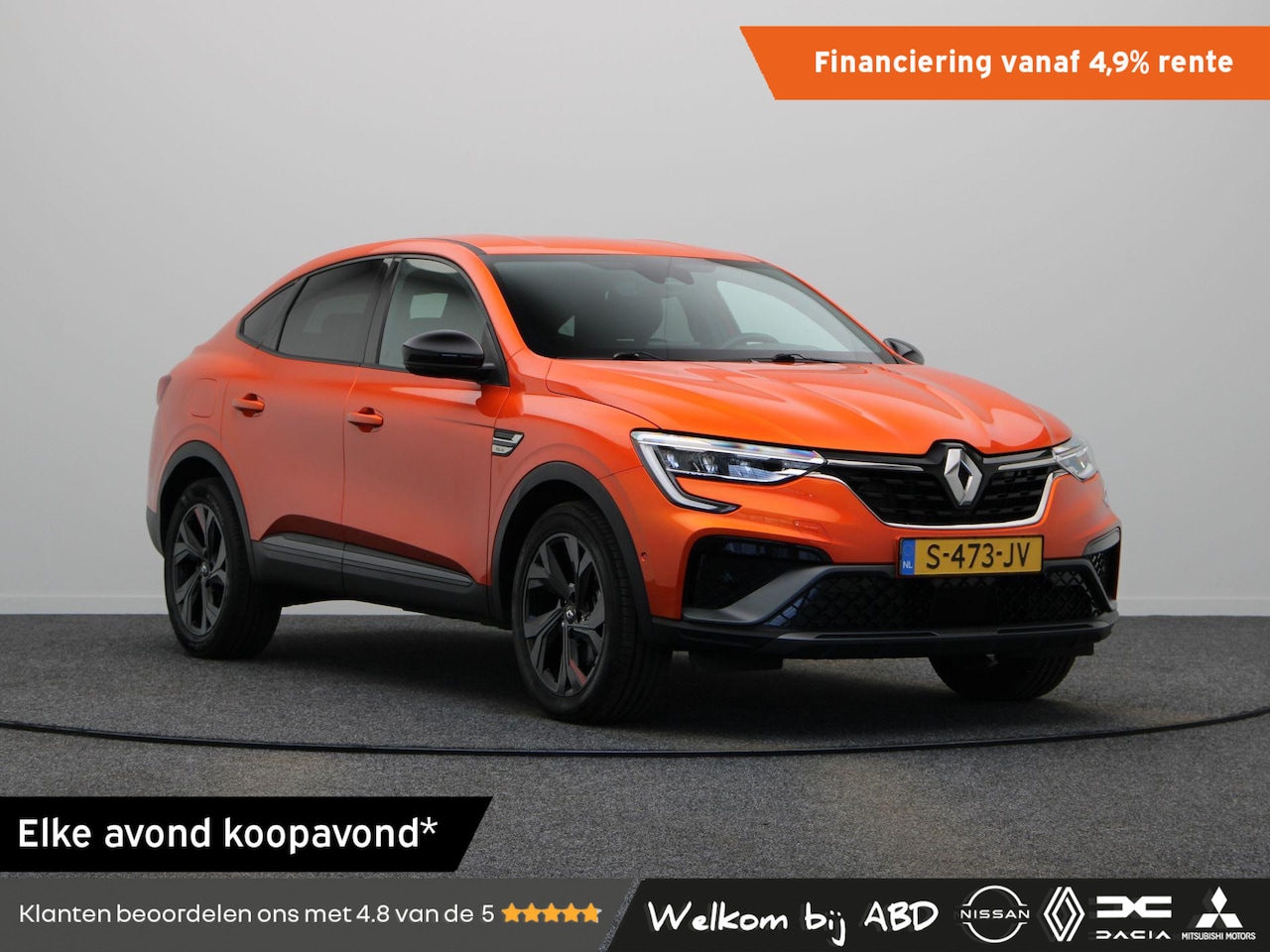 Renault Arkana - 1.6 E-Tech Hybrid 145 R.S. Line | Stoel en stuur verwarming | Climate Control | Navigatie - AutoWereld.nl