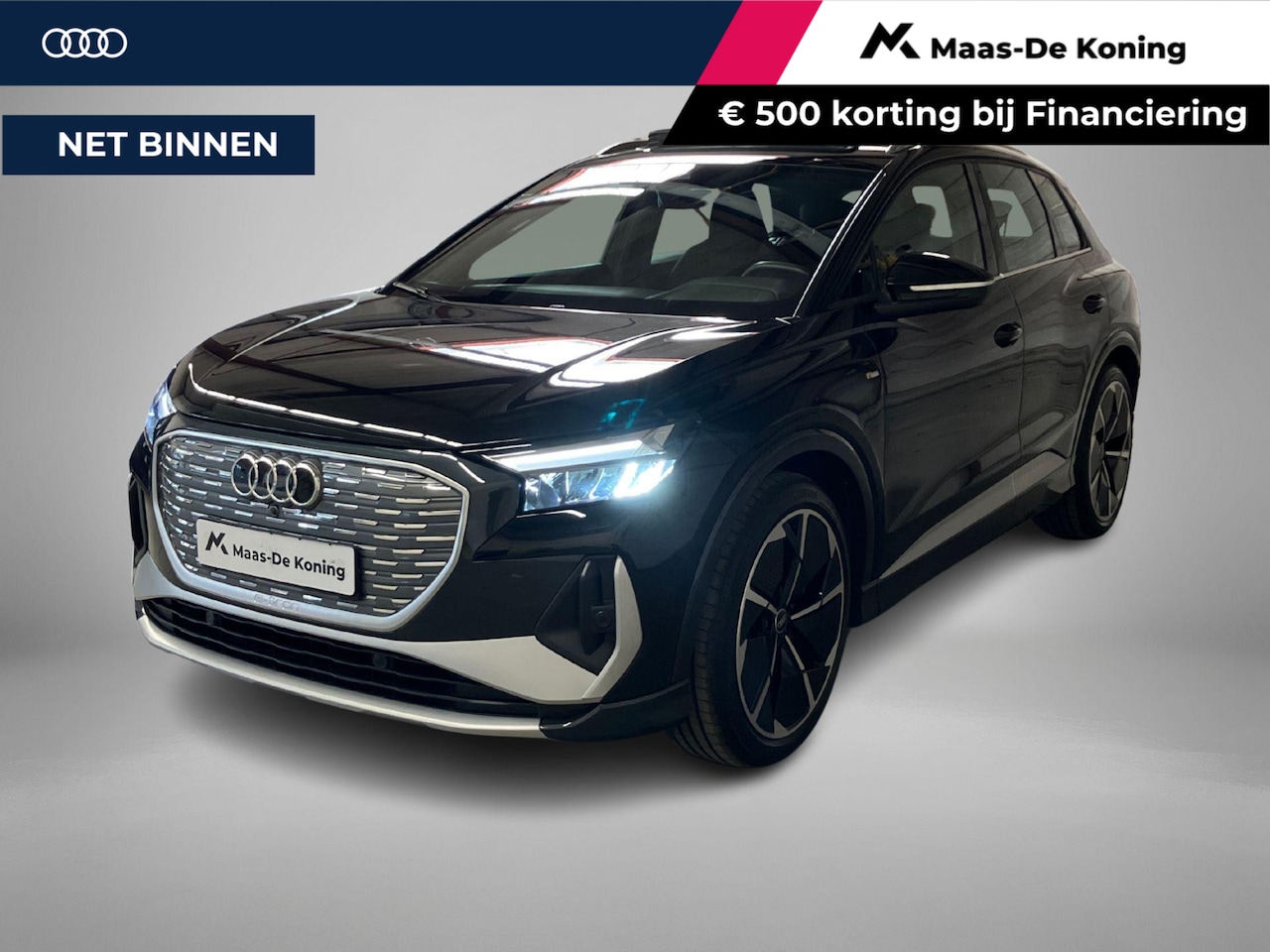 Audi Q4 e-tron - 40 S Line 82Kwh 150kW/204PK S line Panoramadak · Trekhaak · Apple/Android Car Play · Stoel - AutoWereld.nl