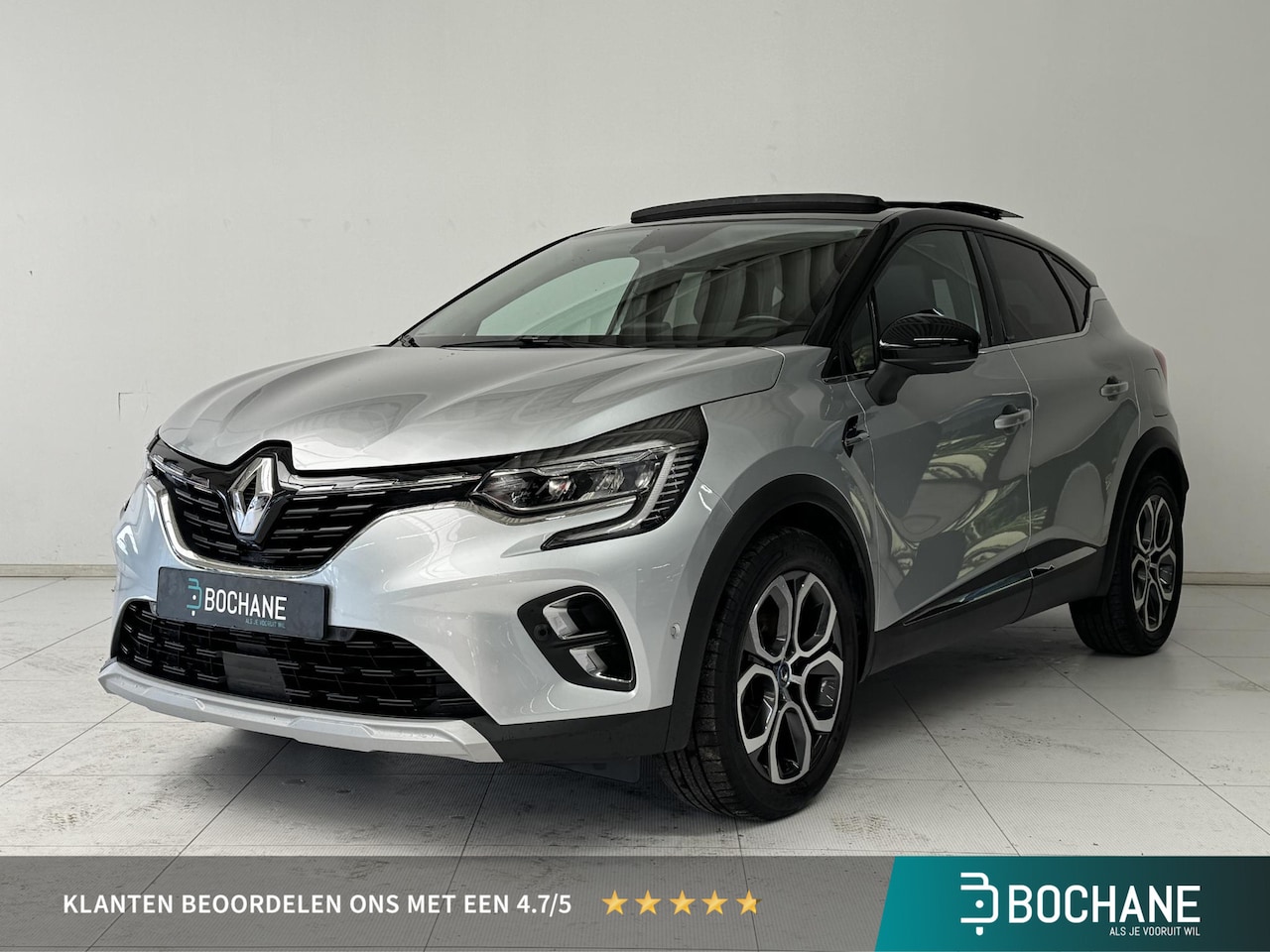 Renault Captur - 1.6 E-Tech Hybrid 145 Intens | Panoramadak | Leder | 360º Camera | Stoelverwarming | BOSE- - AutoWereld.nl