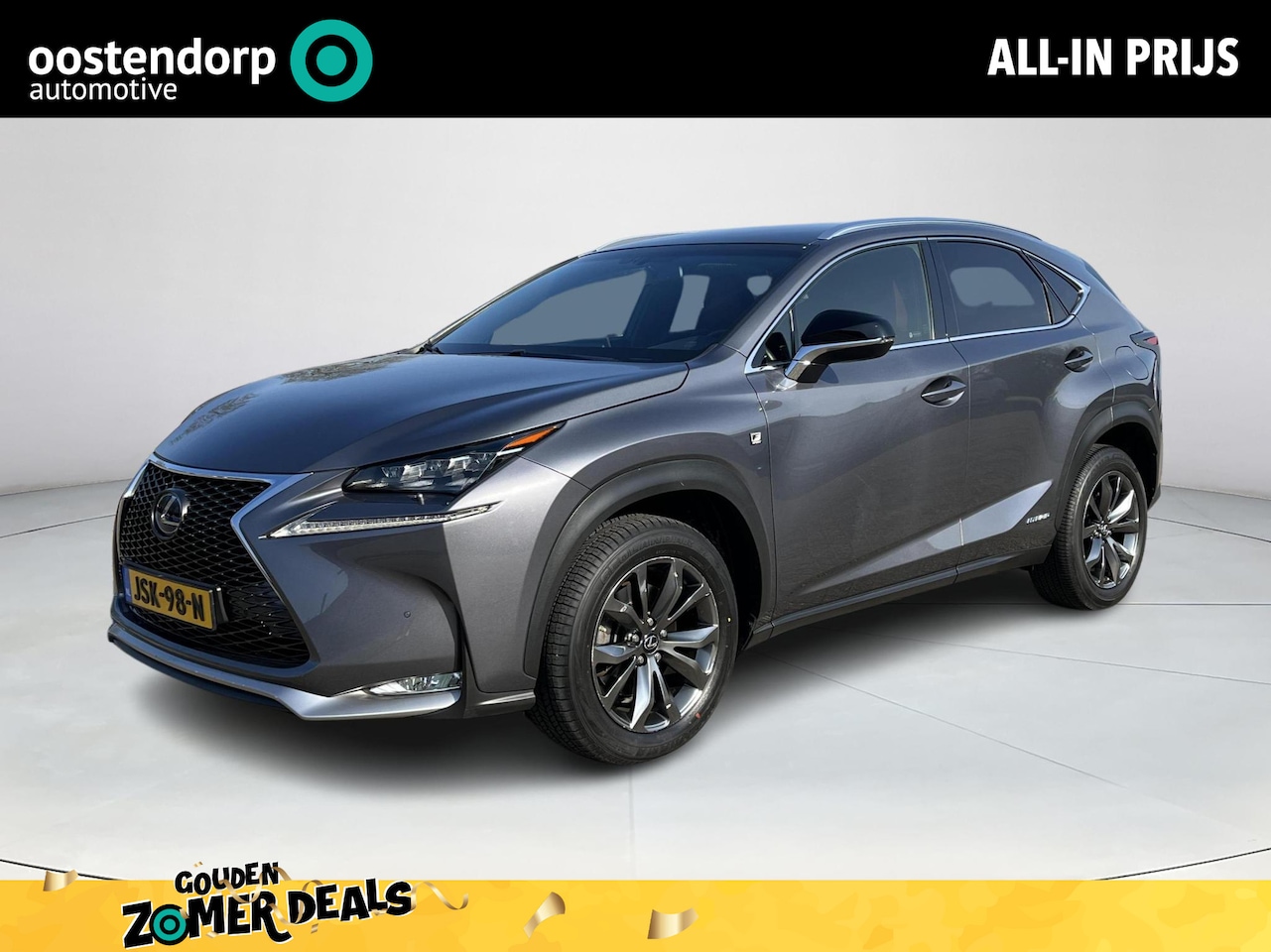 Lexus NX - 300h AWD F Sport Line | Navigatie| Stoelverwarming | Rood lederen bekleding | Elektrische - AutoWereld.nl