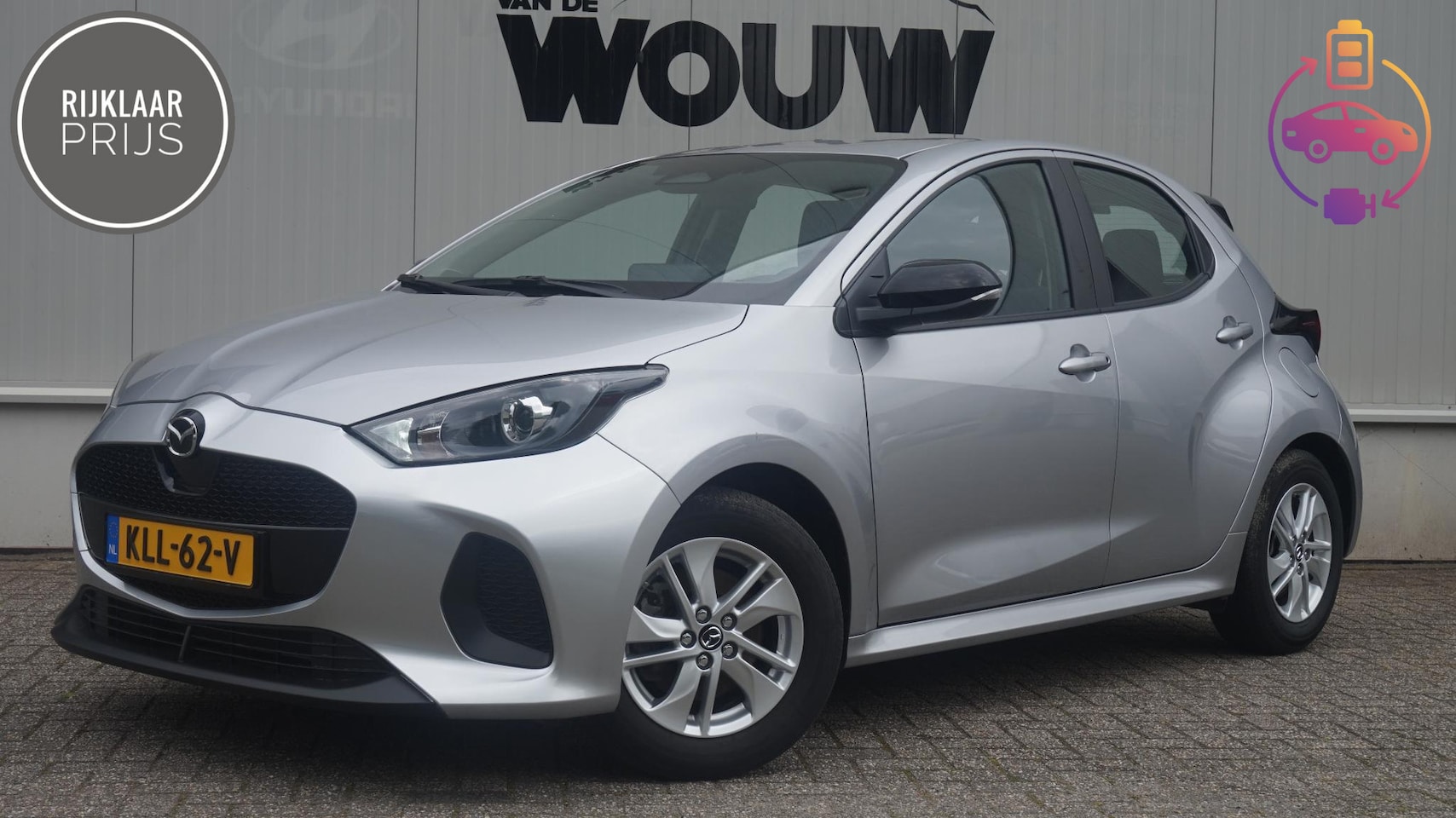 Mazda 2 Hybrid - 1.5 Apple Carplay/Android Auto | Rijklaarprijs - AutoWereld.nl