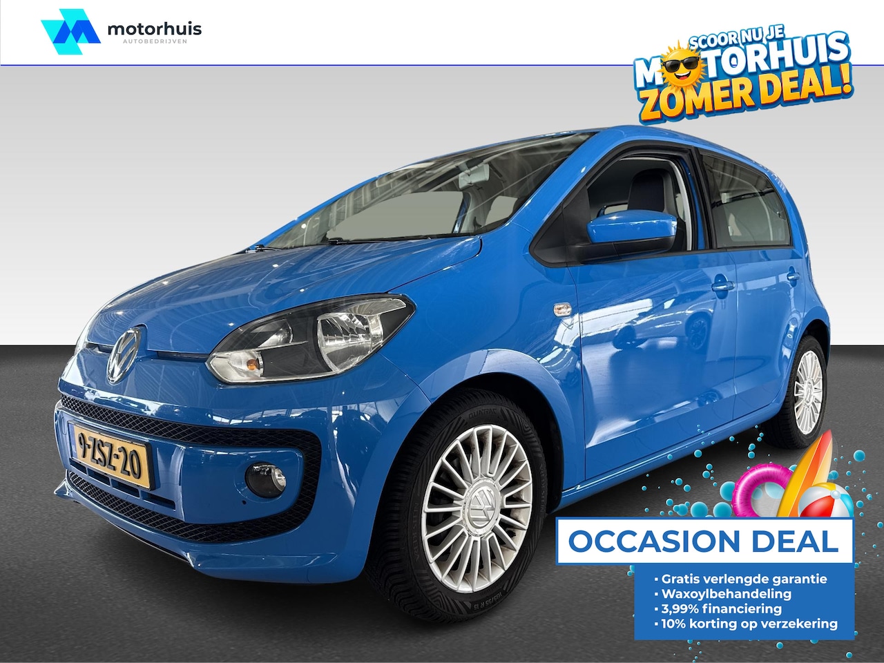 Volkswagen Up! - 1.0 60PK 5D BMT High | Alarm klasse 1(startblokkering) | Bandendrukcontrolesysteem | Bestu - AutoWereld.nl