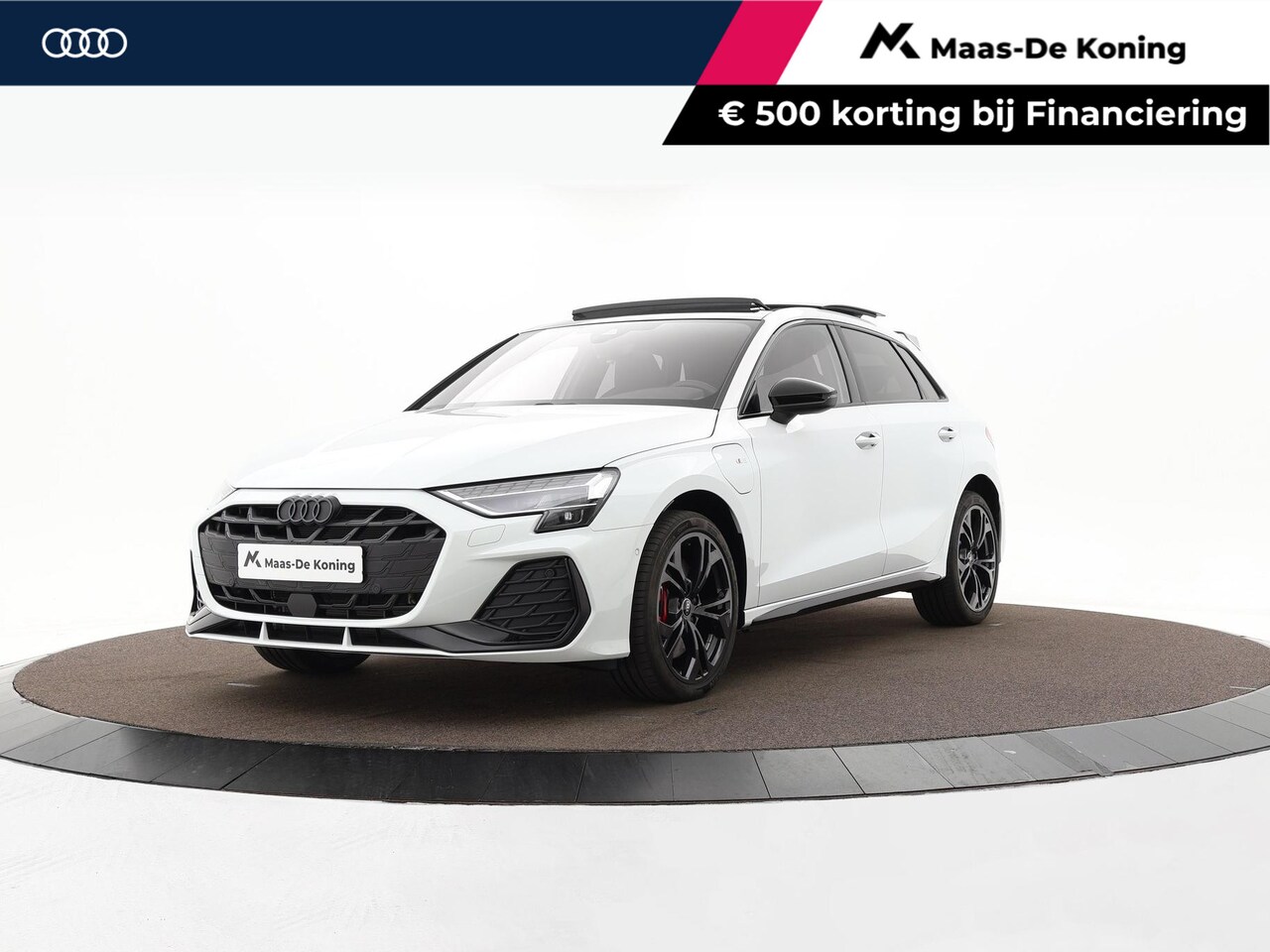 Audi A3 Sportback - 45 TFSIe 272pk S-Tronic S Edition Competition · SOH 100% · Panoramadak · Camera · Lederen - AutoWereld.nl