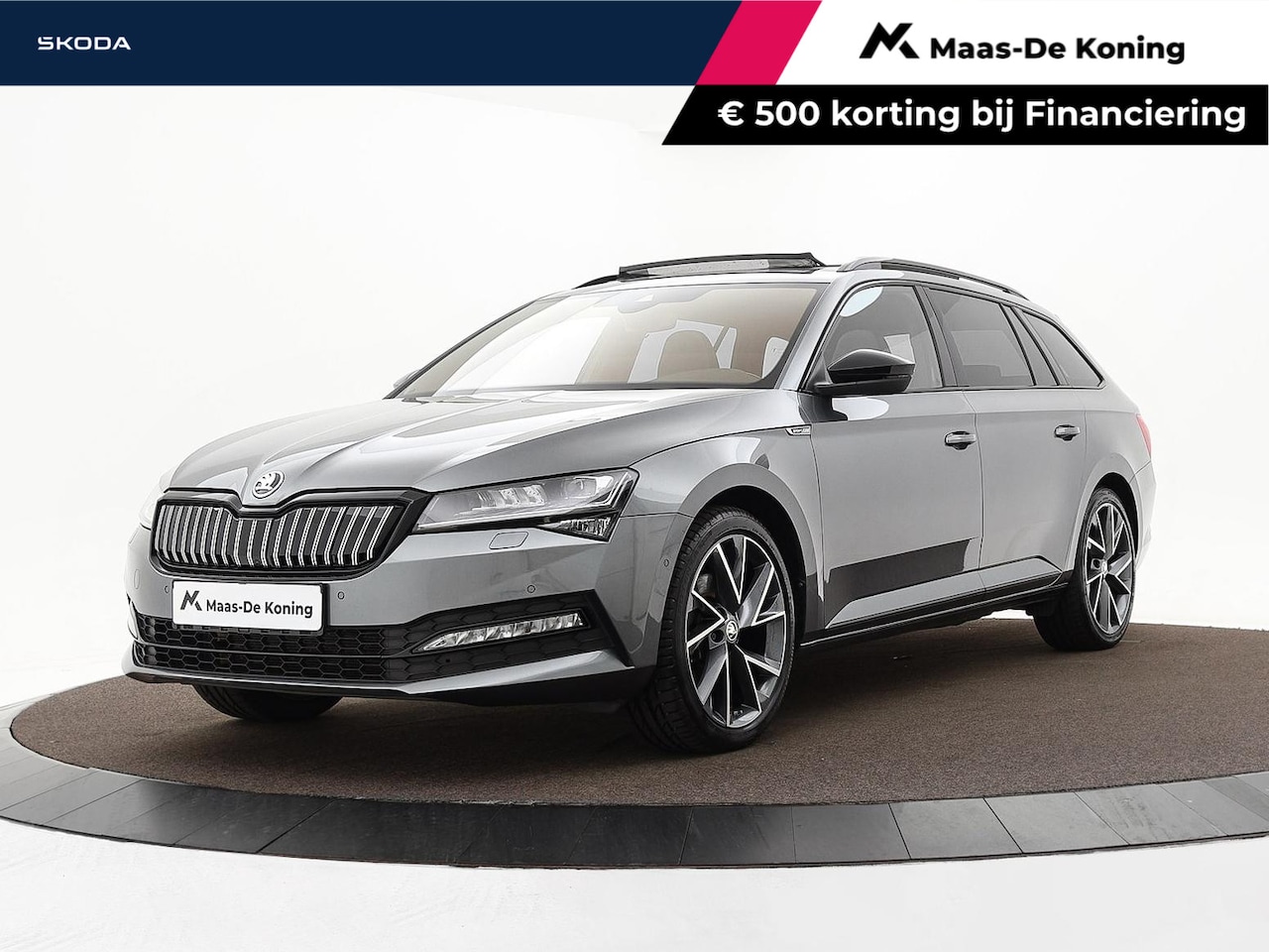 Skoda Superb Combi - 1.4 TSI iV 218pk DSG Sportline Business · Panoramadak · 360 Camera · Inklap. Trekhaak · Ma - AutoWereld.nl