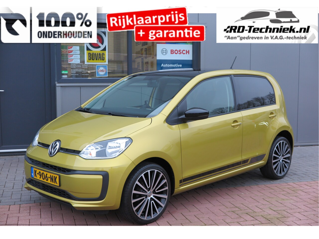 Volkswagen Up! - 1.0 BMT move up! 1.0 BMT 44kw 60pk move up! ,Bleutooth telefoon, Lichtmetalen velgen 17", Led ,Navi via Map - AutoWereld.nl