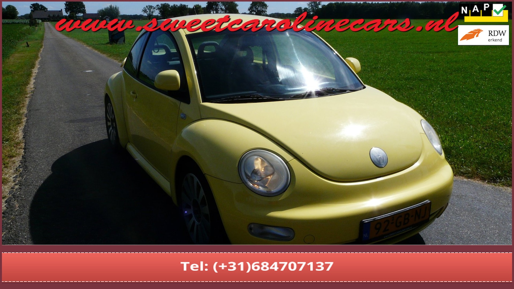 Volkswagen New Beetle - 2.0 Highline 2.0 Highline,LPG!,17"Lmv's,Verlagingsset,Trekhaak NIEUWE APK!! - AutoWereld.nl