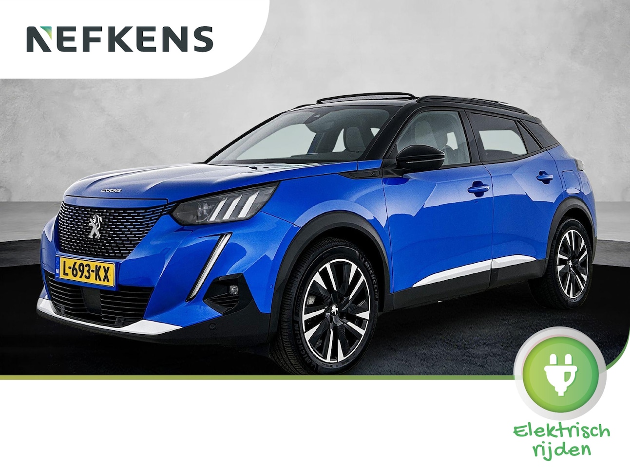 Peugeot e-2008 - SUV EV GT Pack 50 kWh 136pk | Accu 93% | Navigatie | Panoramisch schuif-kanteldak | Achter - AutoWereld.nl