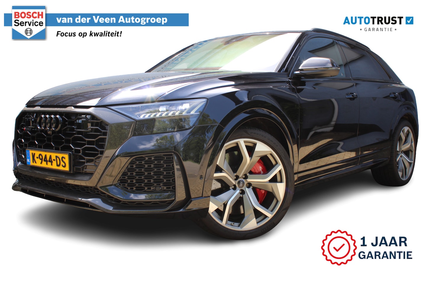 Audi Q8 - 4.0 TFSI RS Q8 quattro 600pk | Keramische remschijven | Alcantara hemel | Luchtvering | Ba - AutoWereld.nl