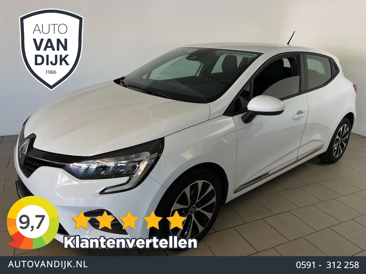 Renault Clio - 1.0 TCe Zen AIRCO NAVI CRUISE BLUETOOTH VELGEN PDC 5DRS ELEK RAMEN CENT VERG NIEUWSTAAT - AutoWereld.nl