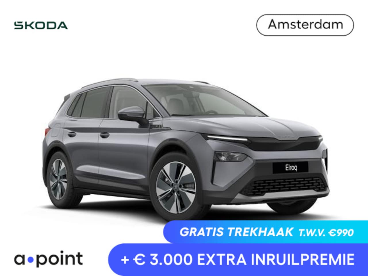 Skoda Elroq - 60 Business Edition | Trekhaak | Travel Assist | stoel- en stuurverwarming | Keyless entry - AutoWereld.nl