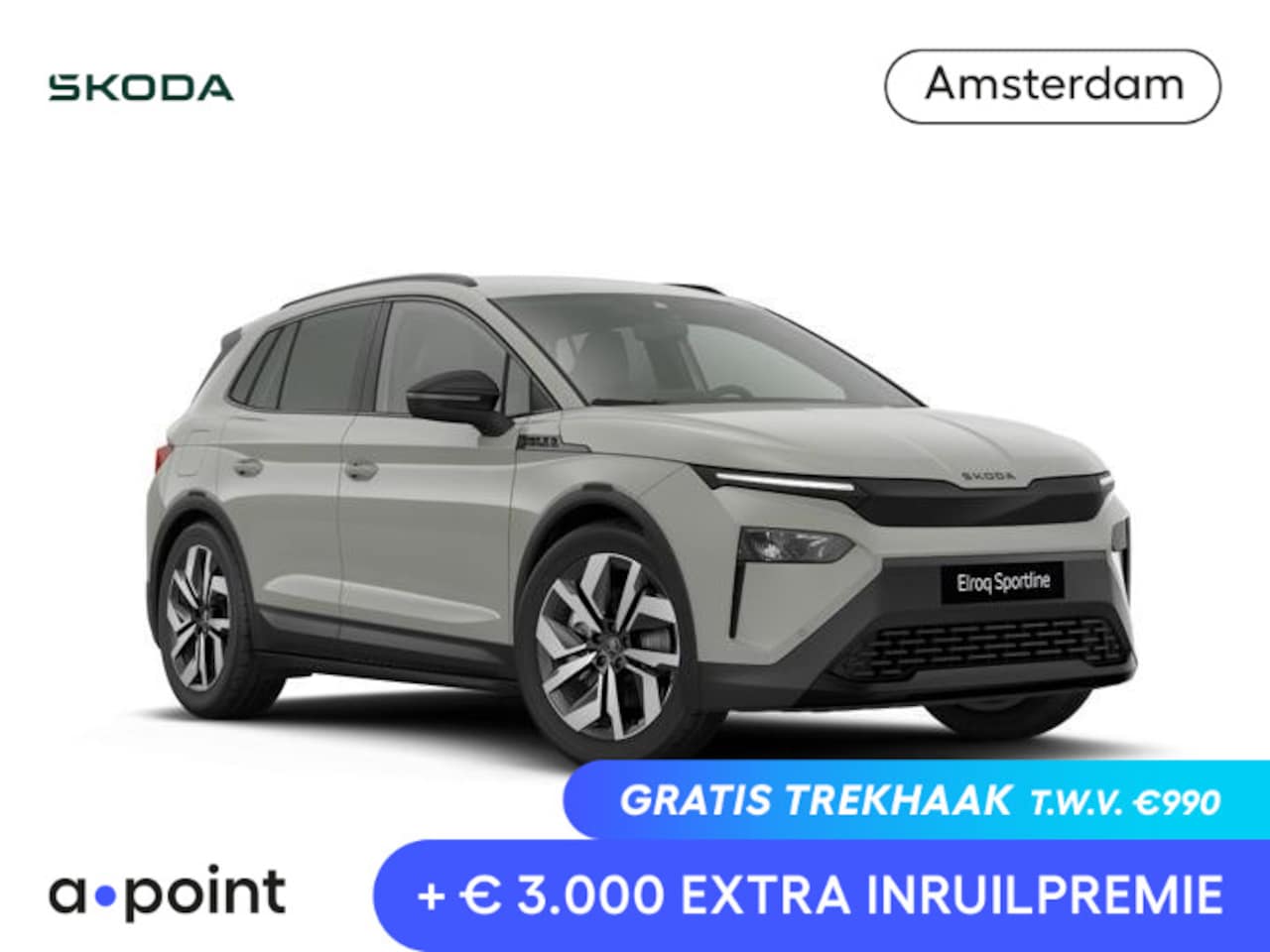 Skoda Elroq - 85 Sportline | Travel Assist | 20" lichtmetaal | stoel- en stuurverwarming | Keyless entry - AutoWereld.nl