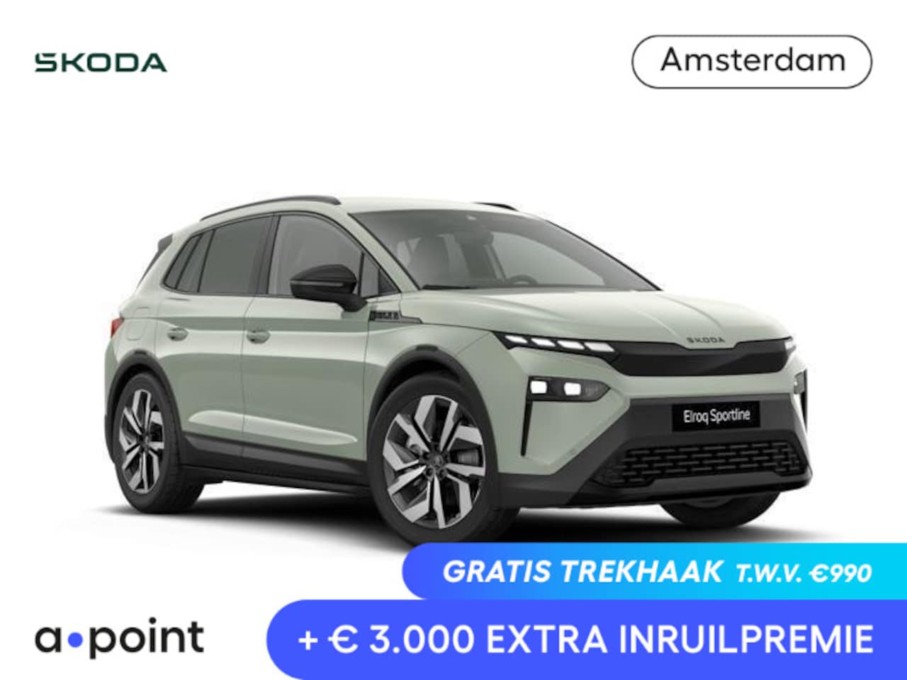 Skoda Elroq - 85 Sportline | elektr. achterklep | Matrix LED | Travel Assist | Stuur - en stoelverwarmin - AutoWereld.nl