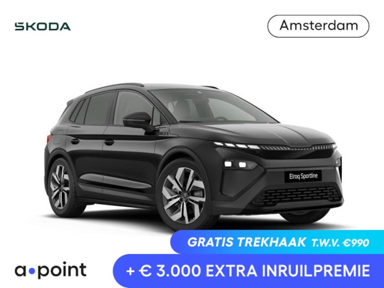 Skoda Elroq - 85 Sportline | elektr. achterklep | Matrix LED | Travel Assist | Stuur - en stoelverwarmin - AutoWereld.nl