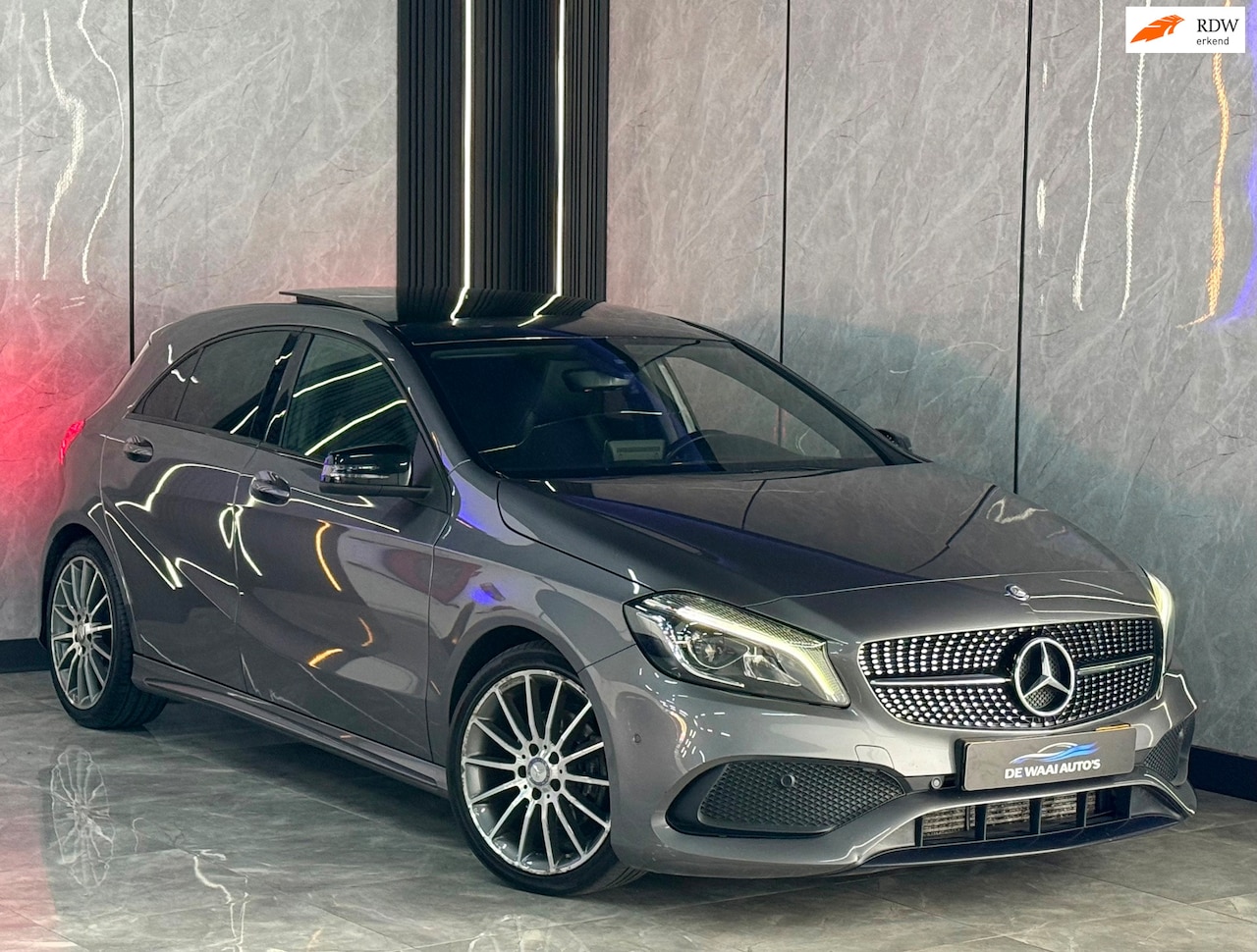 Mercedes-Benz A-klasse - 200 d Business Solution AMG |Pano|Automaat|Stoelverw|half Leer|Xenon/LED|Boekjes - AutoWereld.nl