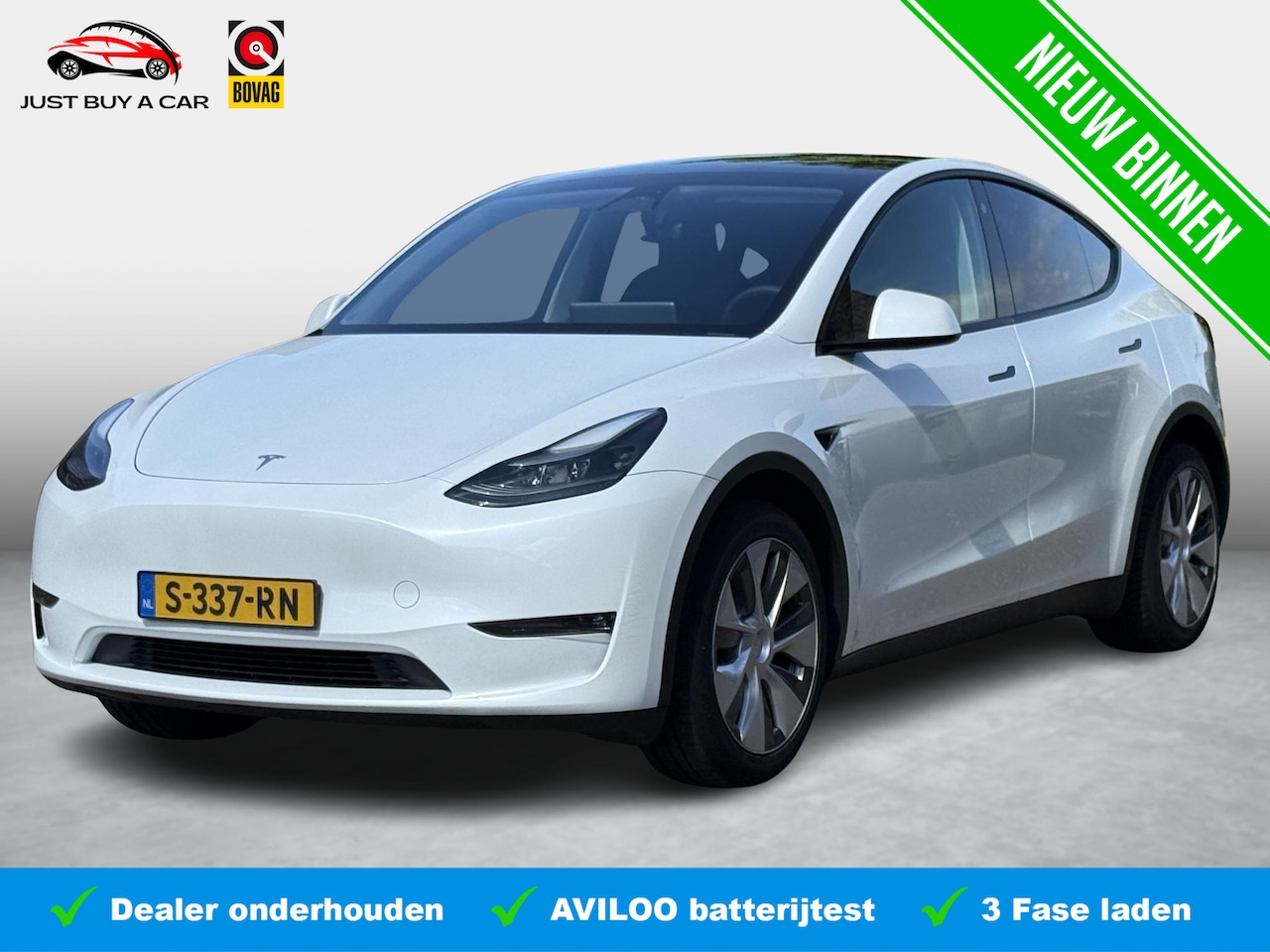 Tesla Model Y - Long Range AWD 75 kWh SOH 90,6% / Trekhaak / 20'' LMV ( € 2.300 ) / 3 Fase / 1e Eigenaar / - AutoWereld.nl