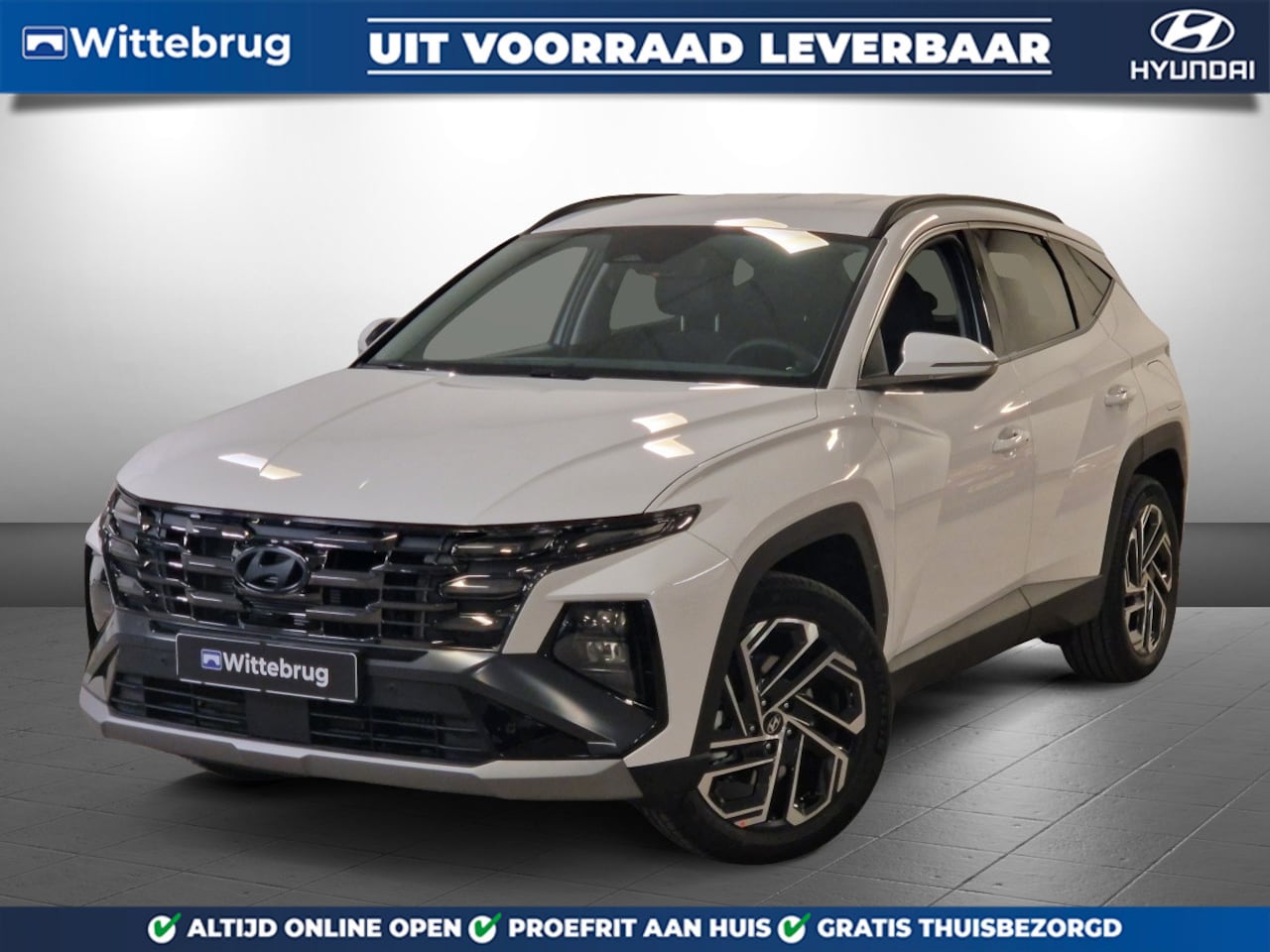 Hyundai Tucson - 1.6 T-GDI PHEV Premium Plug-In Hybride met Lederen bekleding, Navigatie en Stoelverwarming - AutoWereld.nl
