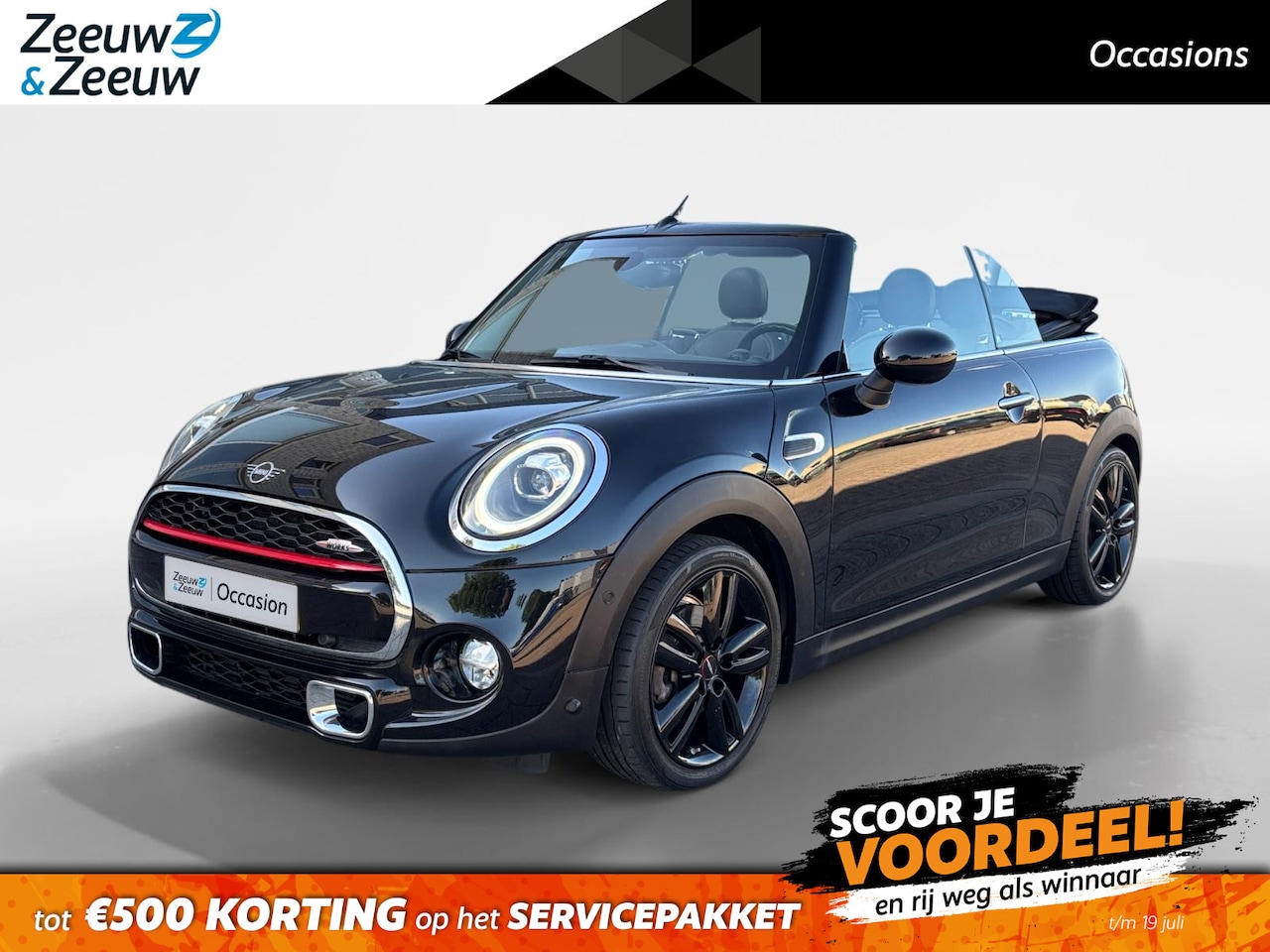 MINI Cabrio - 1.5 Cooper Chili | NL-Auto | JCW Pakket | Camera | Navigatie | Vol-leder | PDC | Stoelverw - AutoWereld.nl