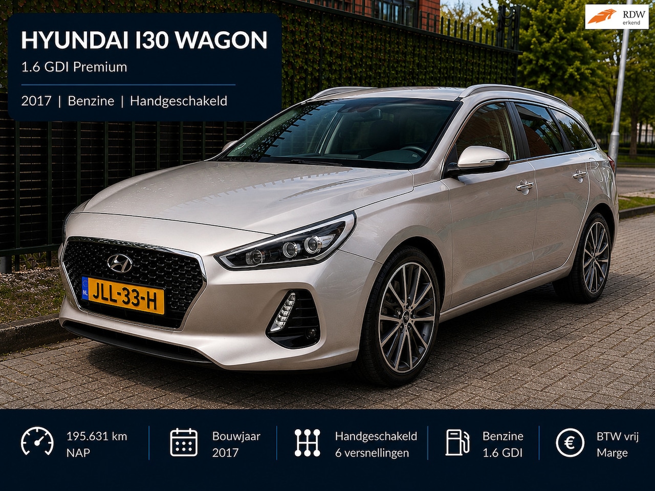 Hyundai i30 Wagon - 1.0 T-GDI Premium AIRCO|CRUISE|CAMERA|LED - AutoWereld.nl