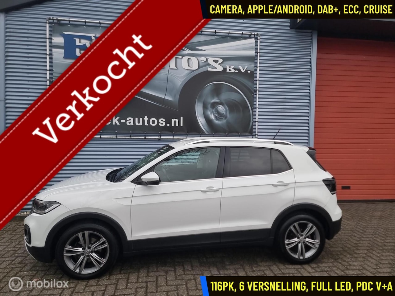 Volkswagen T-Cross - 1.0 TSI Style 116pk- 6-vers Full LED, ECC - AutoWereld.nl