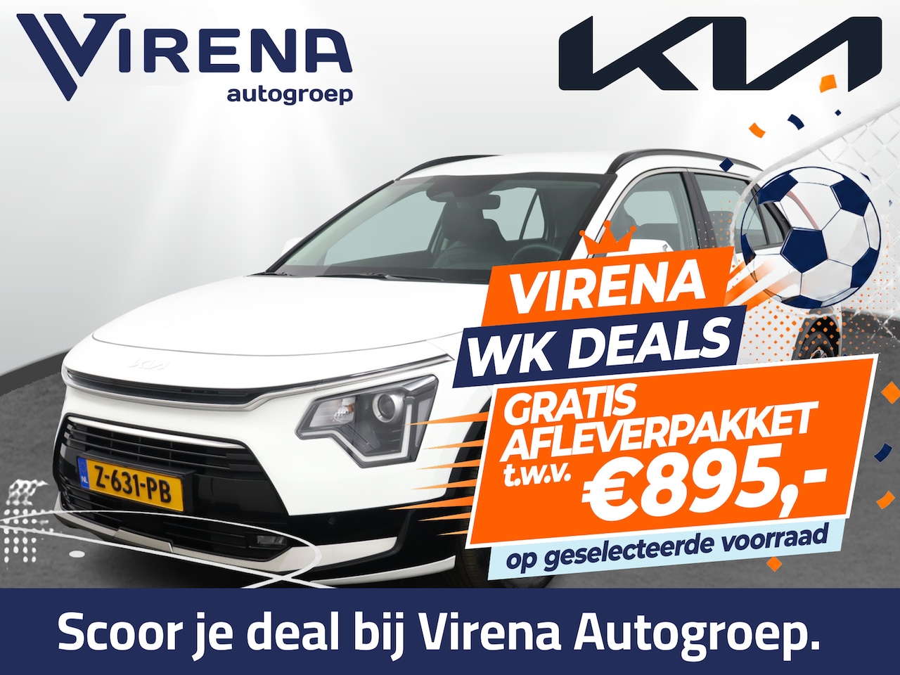 Kia Niro - 1.6 GDi Hybrid DynamicLine Automaat Apple Carplay/Android Auto - Cruise Control - Navigati - AutoWereld.nl