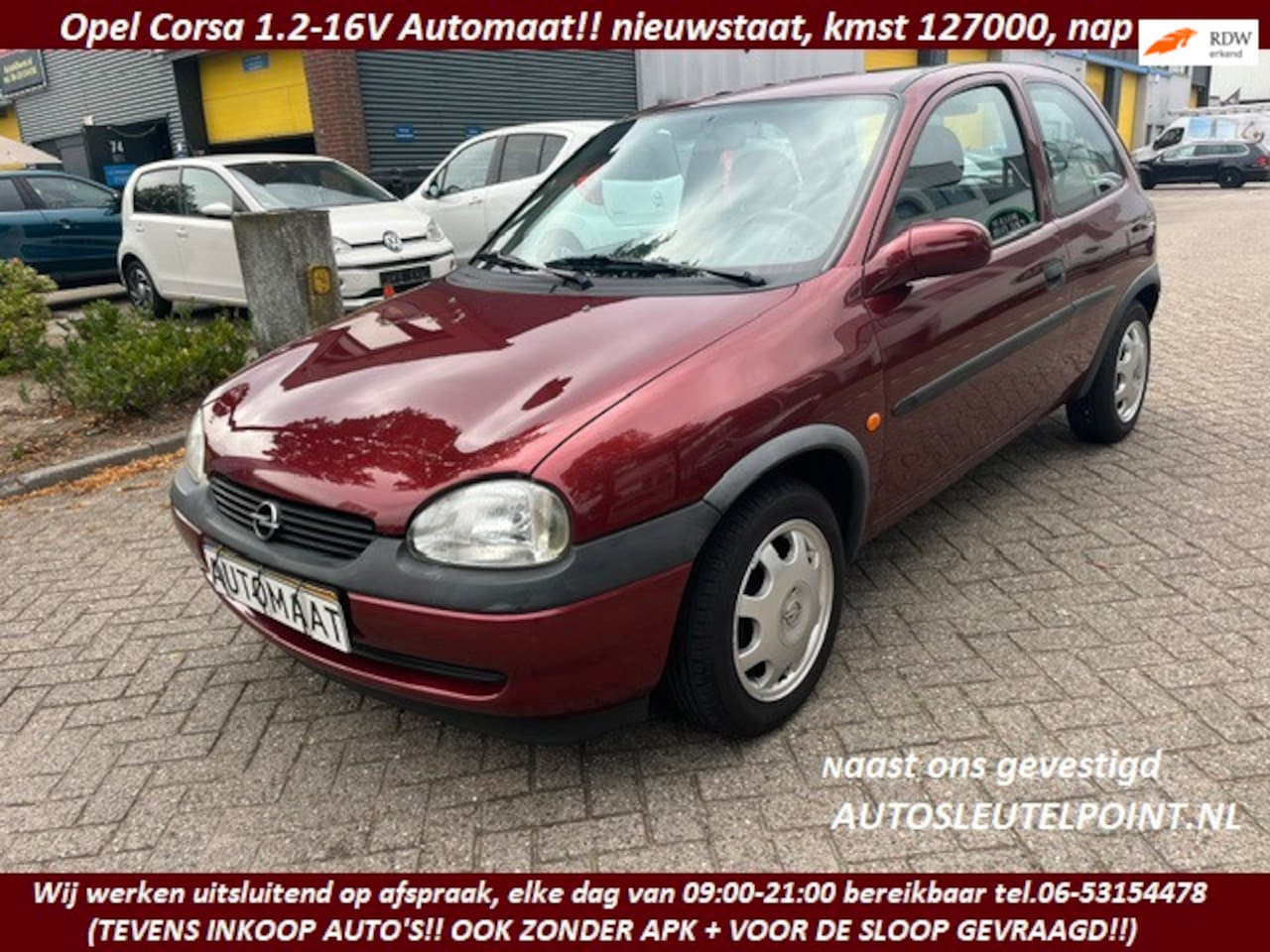 Opel Corsa - 1.2i-16V Strada 1.2i-16V Strada , VOLEDIGE AUTOMAAT, ALTIJD BINNEN GESTALD, ZEER MOOI NETJES - AutoWereld.nl