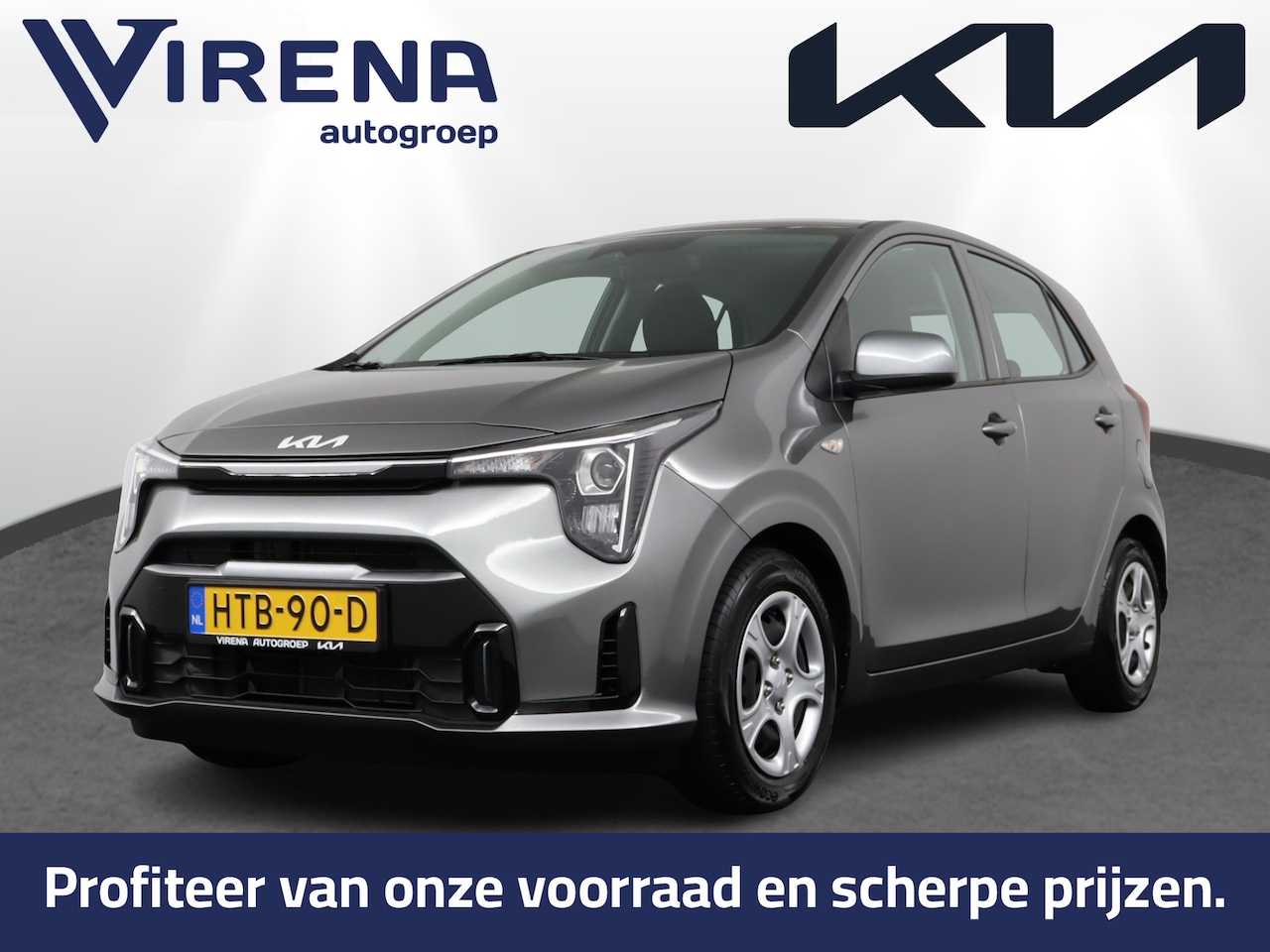 Kia Picanto - 1.0 DPI DynamicLine - Airco- Cruise Control - DAB - Navigatie -Apple Carplay/Android Auto - AutoWereld.nl